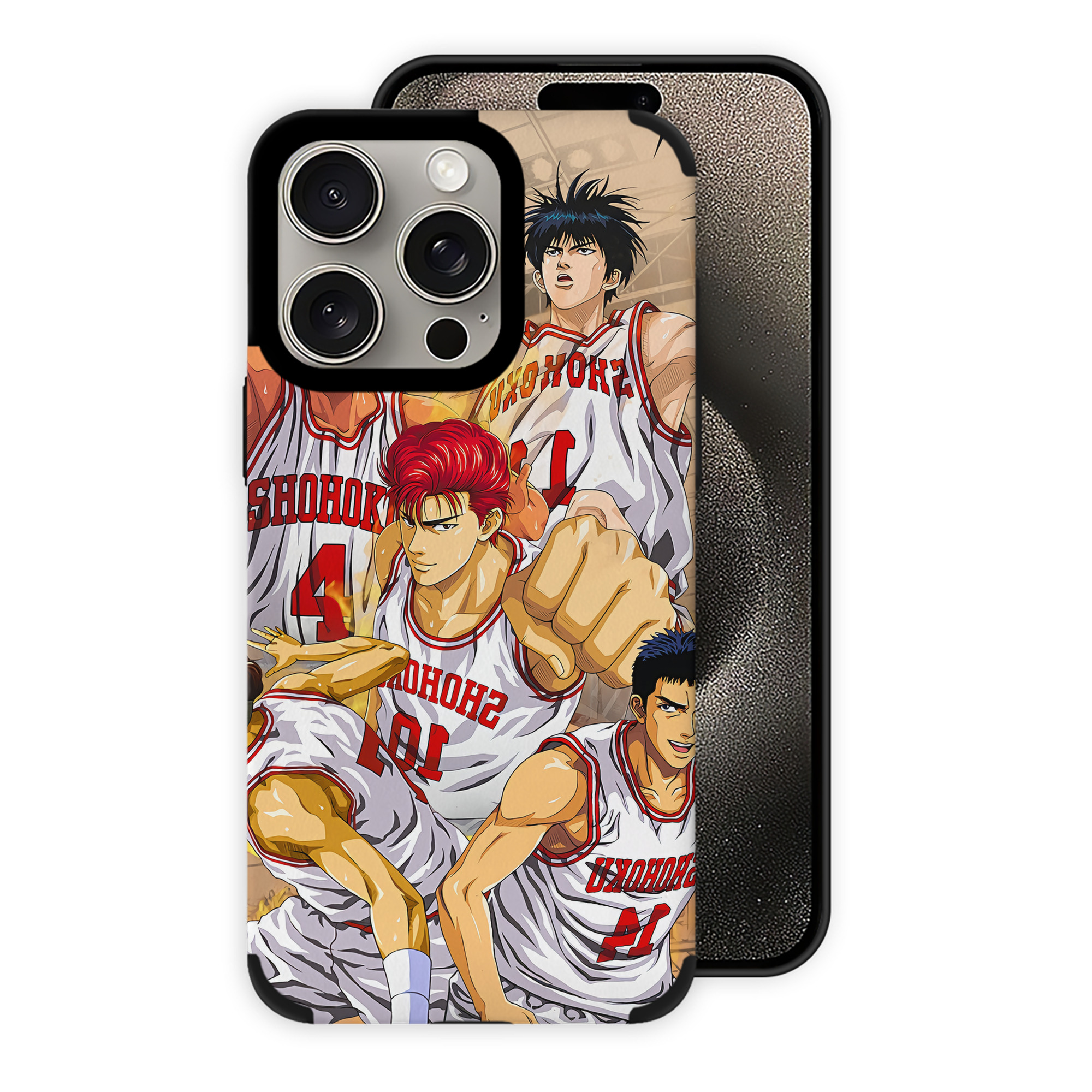 （画像用） SLAM DUNK／スラムダンク 【iPhone15ProMax対応】 PUレザー スマホケース 耐衝撃＆黄変防止