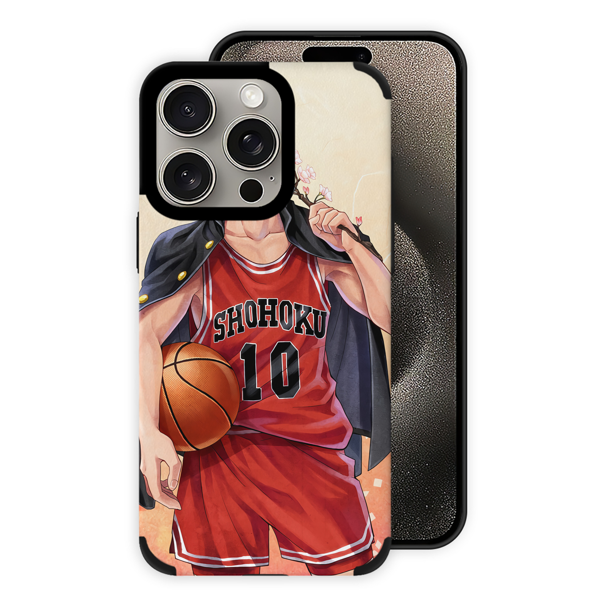 （画像用） SLAM DUNK／スラムダンク 【iPhone15ProMax対応】 PUレザー スマホケース 耐衝撃＆黄変防止
