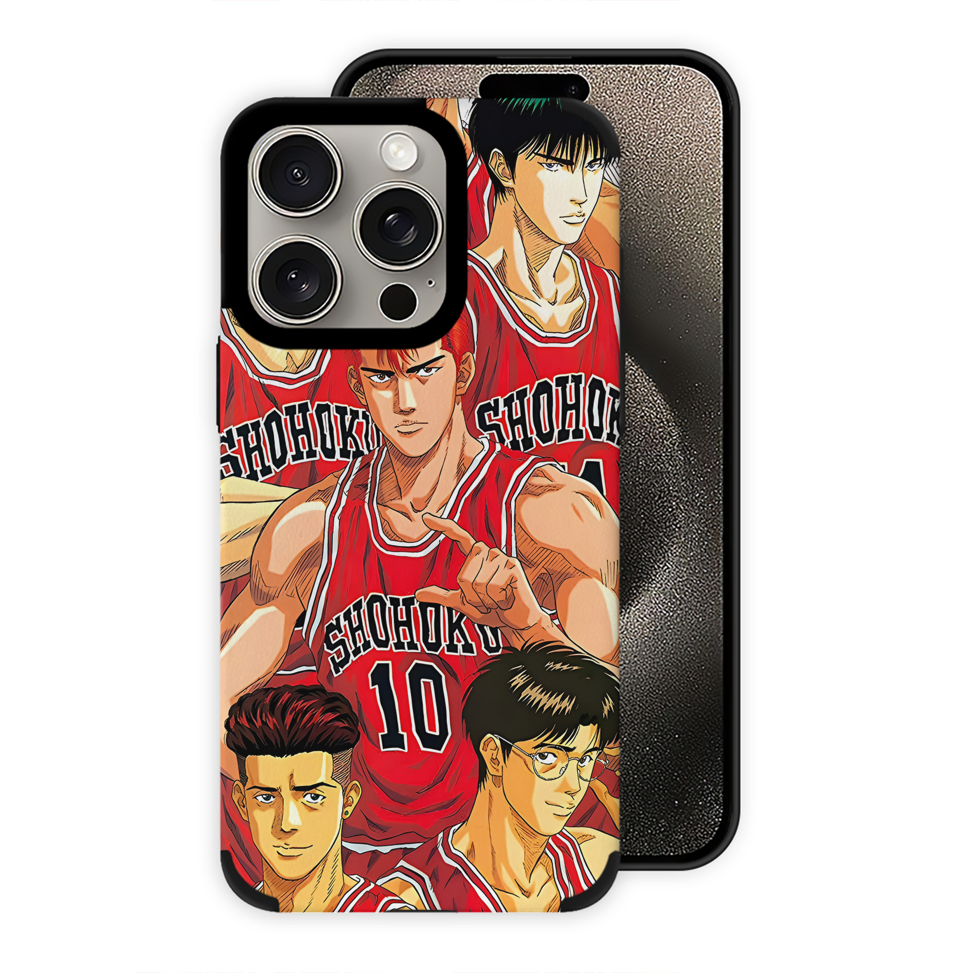 （画像用） SLAM DUNK／スラムダンク 【iPhone15ProMax対応】 PUレザー スマホケース 耐衝撃＆黄変防止