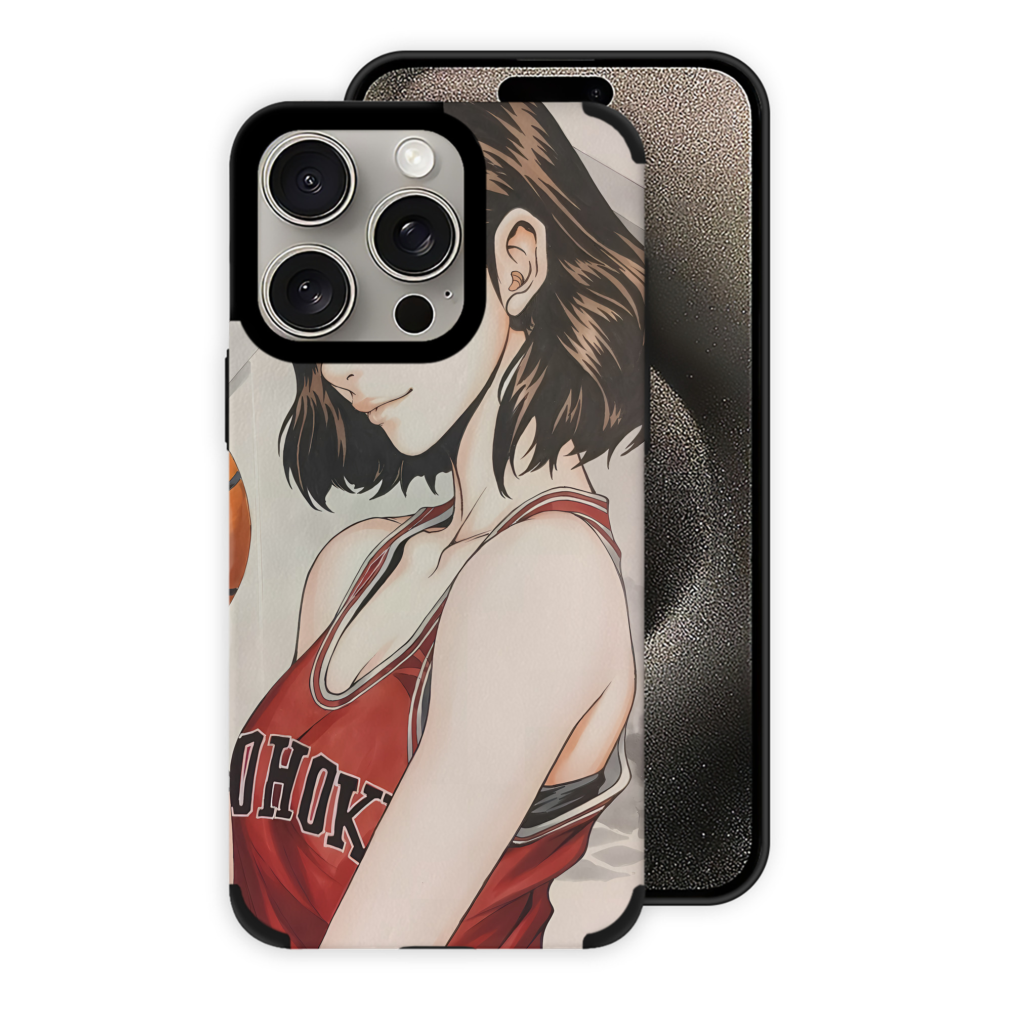 （画像用） SLAM DUNK／スラムダンク 【iPhone15ProMax対応】 PUレザー スマホケース 耐衝撃＆黄変防止