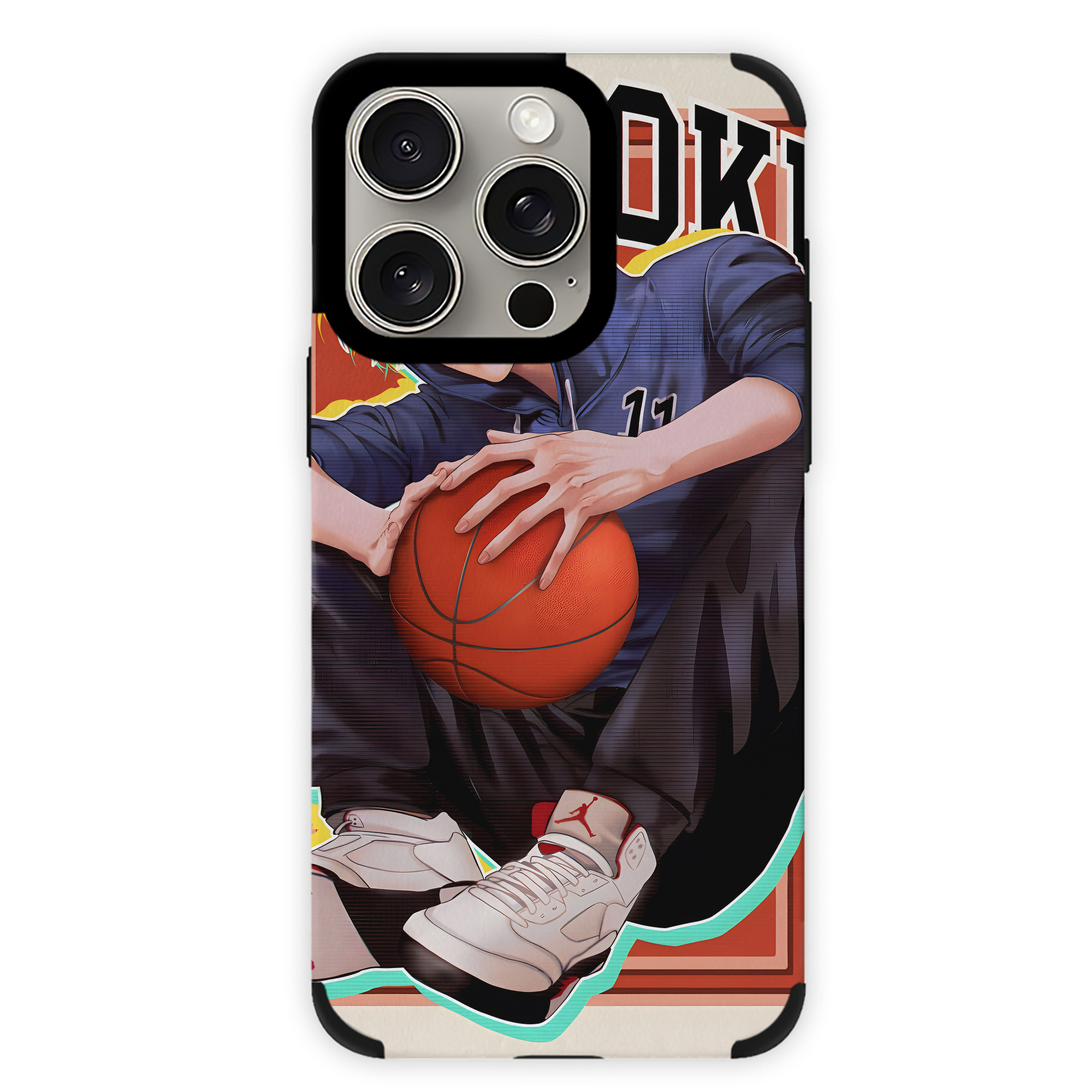 （画像用） SLAM DUNK／スラムダンク 【iPhone15ProMax対応】 PUレザー スマホケース 耐衝撃＆黄変防止