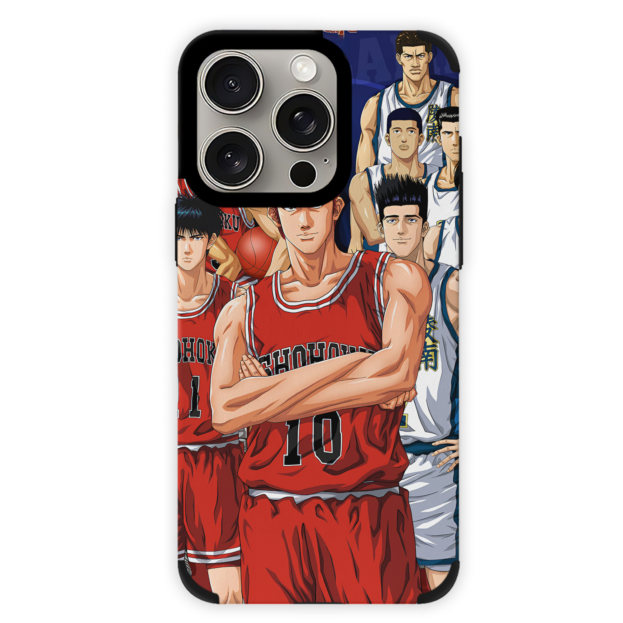 （画像用） SLAM DUNK／スラムダンク 【iPhone15ProMax対応】 PUレザー スマホケース 耐衝撃＆黄変防止