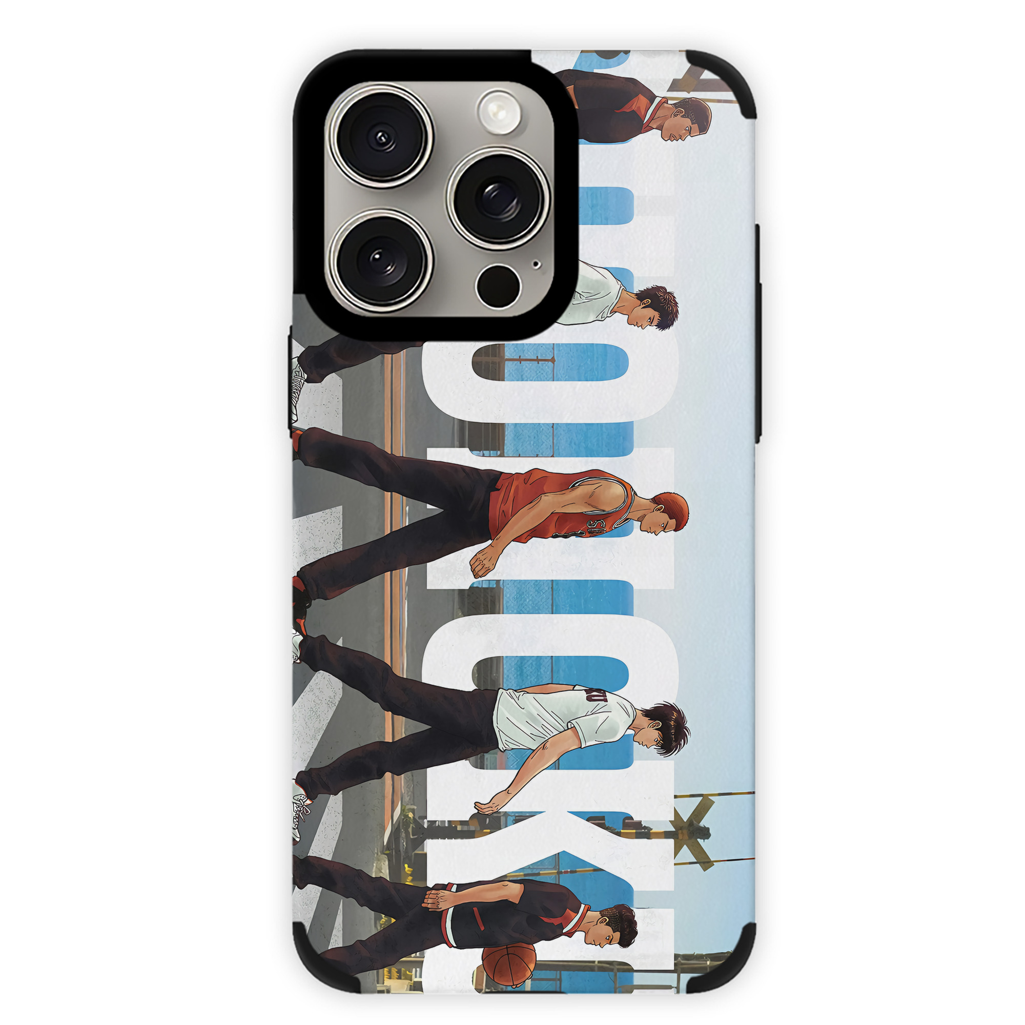 （画像用） SLAM DUNK／スラムダンク 【iPhone15ProMax対応】 PUレザー スマホケース 耐衝撃＆黄変防止
