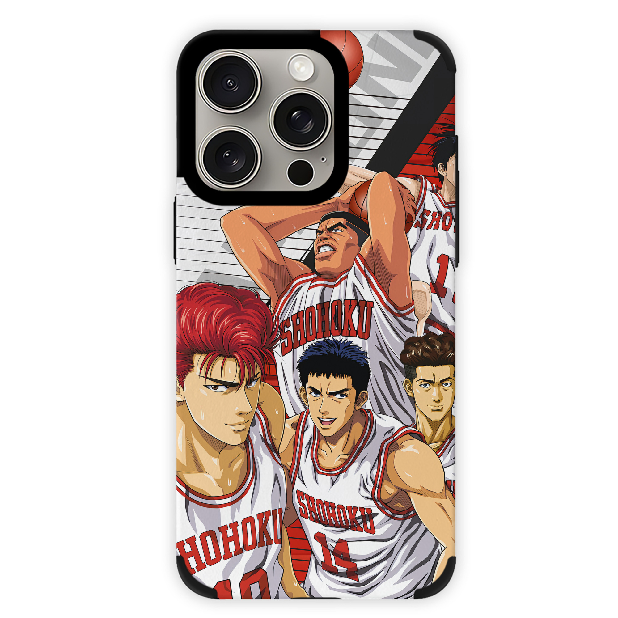 （画像用） SLAM DUNK／スラムダンク 【iPhone15ProMax対応】 PUレザー スマホケース 耐衝撃＆黄変防止