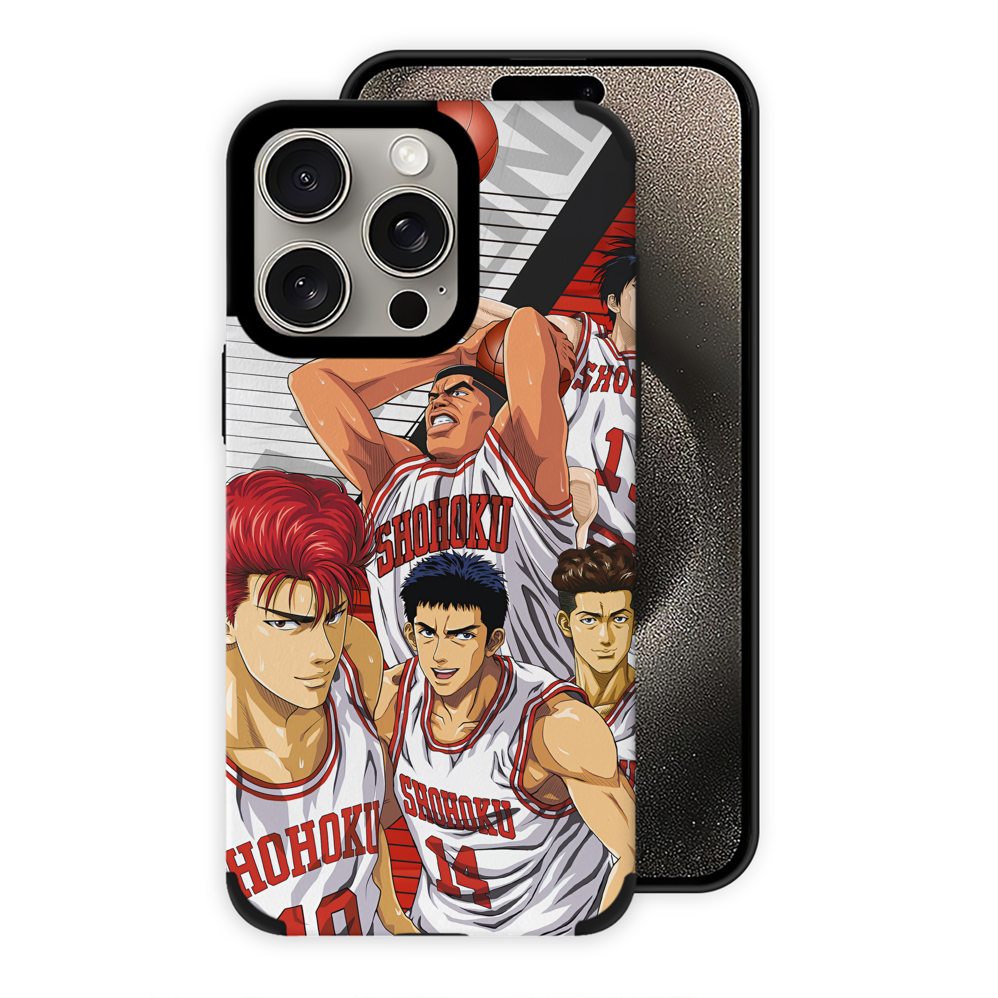 （画像用） SLAM DUNK／スラムダンク 【iPhone15ProMax対応】 PUレザー スマホケース 耐衝撃＆黄変防止
