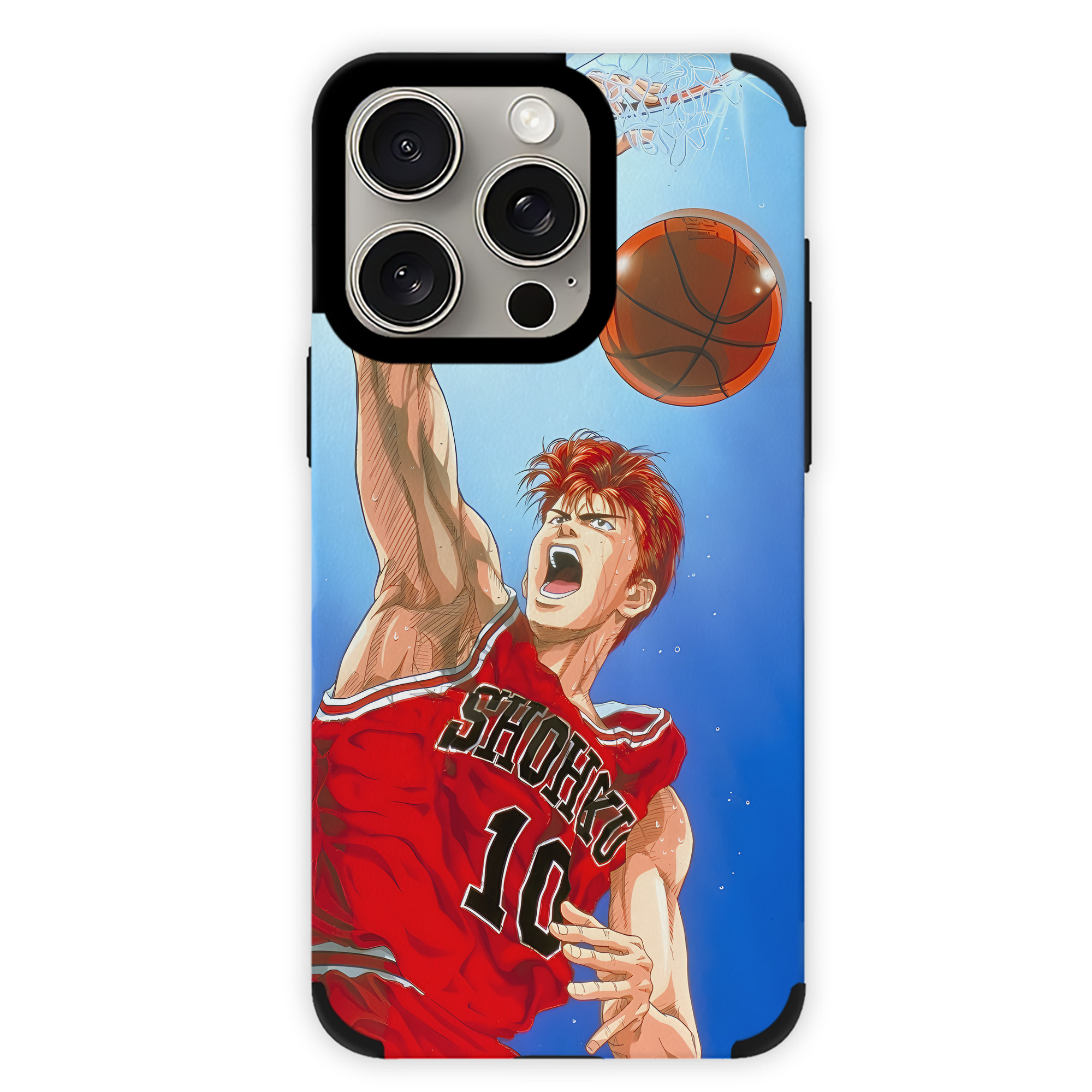 （画像用） SLAM DUNK／スラムダンク 【iPhone15ProMax対応】 PUレザー スマホケース 耐衝撃＆黄変防止
