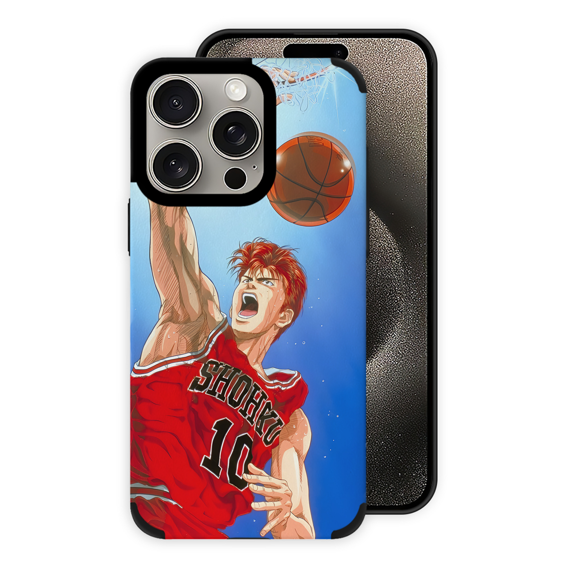 （画像用） SLAM DUNK／スラムダンク 【iPhone15ProMax対応】 PUレザー スマホケース 耐衝撃＆黄変防止