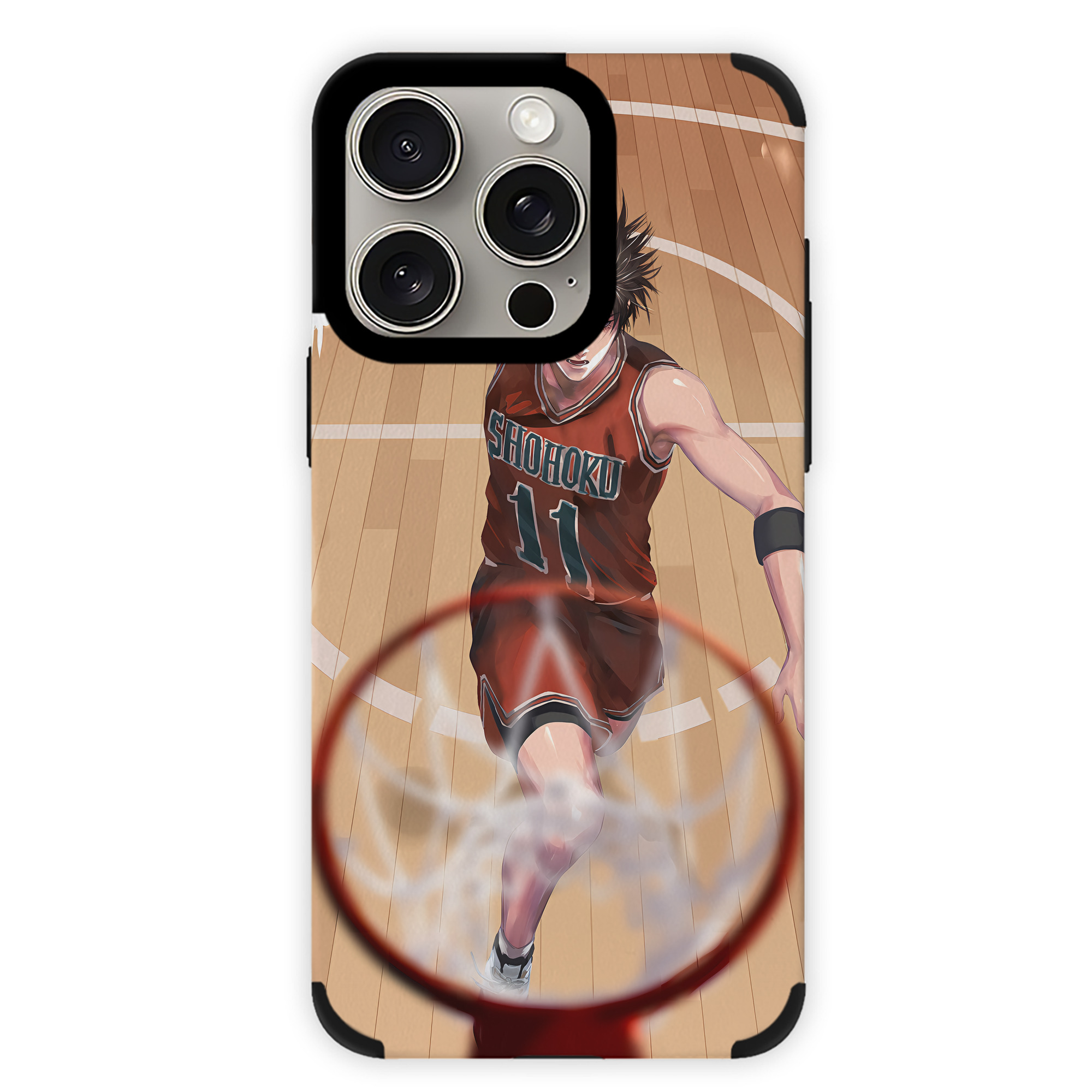 （画像用） SLAM DUNK／スラムダンク 【iPhone15ProMax対応】 PUレザー スマホケース 耐衝撃＆黄変防止