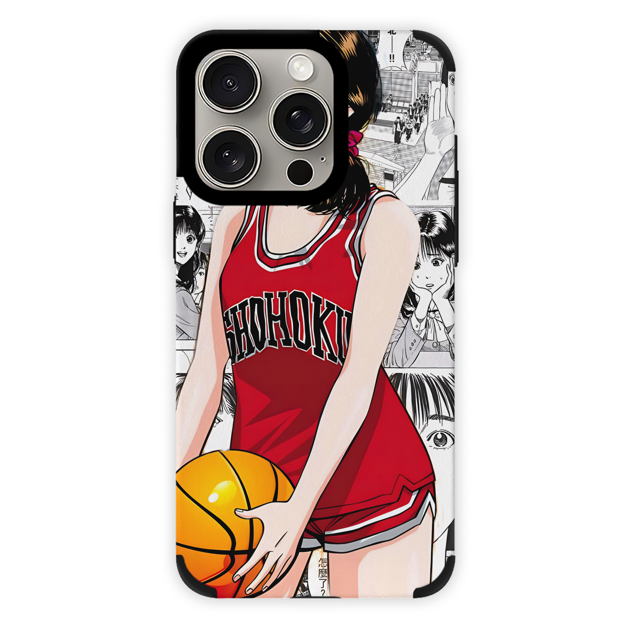 （画像用） SLAM DUNK／スラムダンク 【iPhone15ProMax対応】 PUレザー スマホケース 耐衝撃＆黄変防止