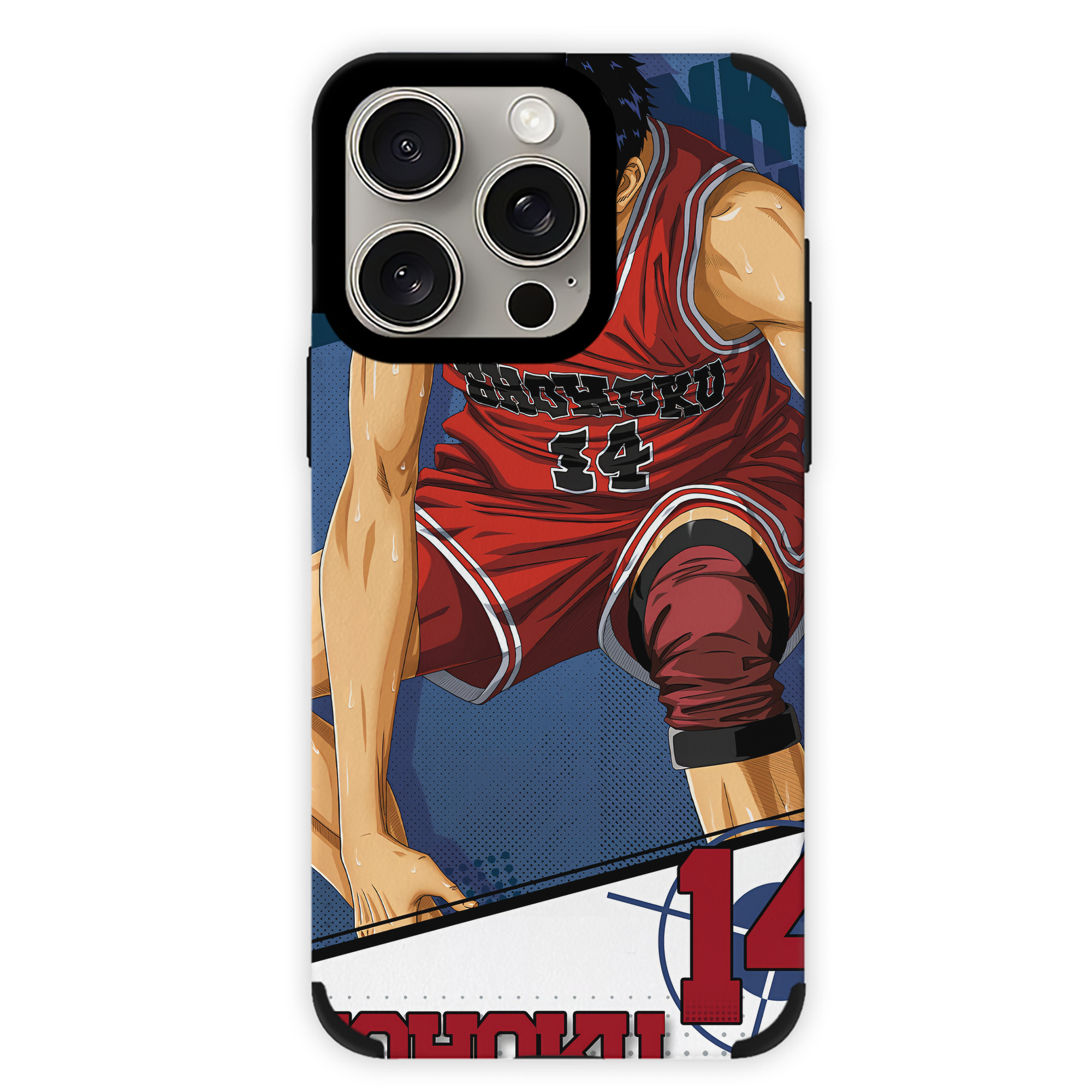 （画像用） SLAM DUNK／スラムダンク 【iPhone15ProMax対応】 PUレザー スマホケース 耐衝撃＆黄変防止