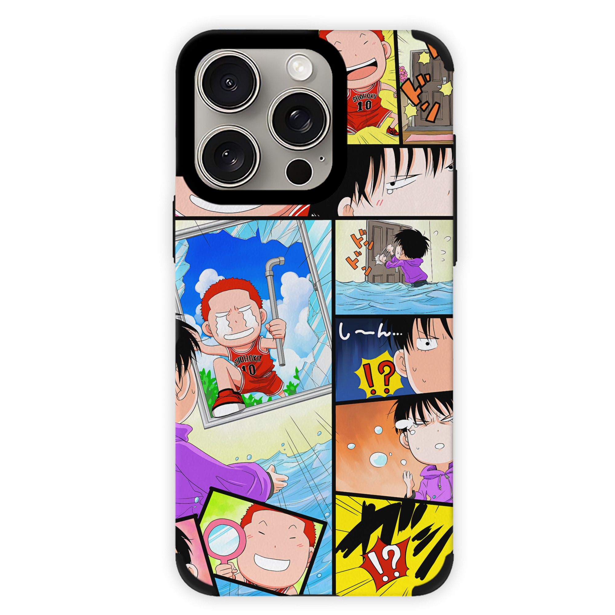 （画像用） SLAM DUNK／スラムダンク 【iPhone15ProMax対応】 PUレザー スマホケース 耐衝撃＆黄変防止
