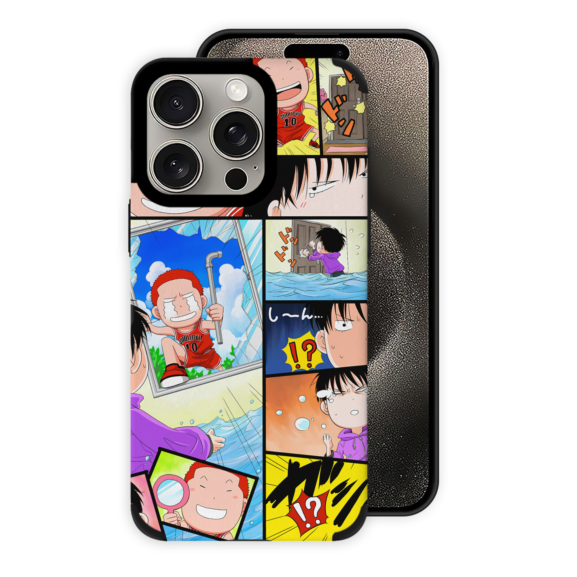 （画像用） SLAM DUNK／スラムダンク 【iPhone15ProMax対応】 PUレザー スマホケース 耐衝撃＆黄変防止