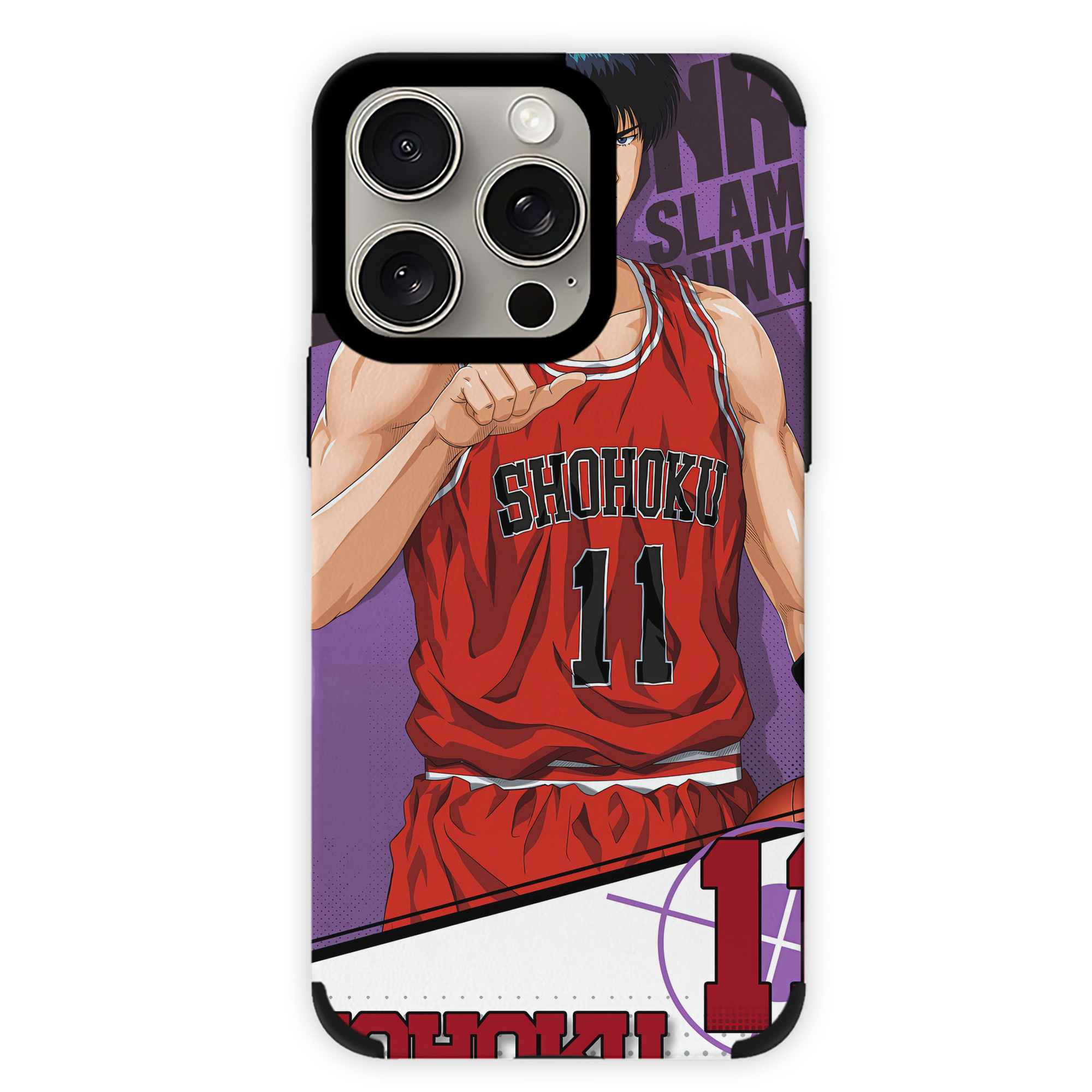 （画像用） SLAM DUNK／スラムダンク 【iPhone15ProMax対応】 PUレザー スマホケース 耐衝撃＆黄変防止