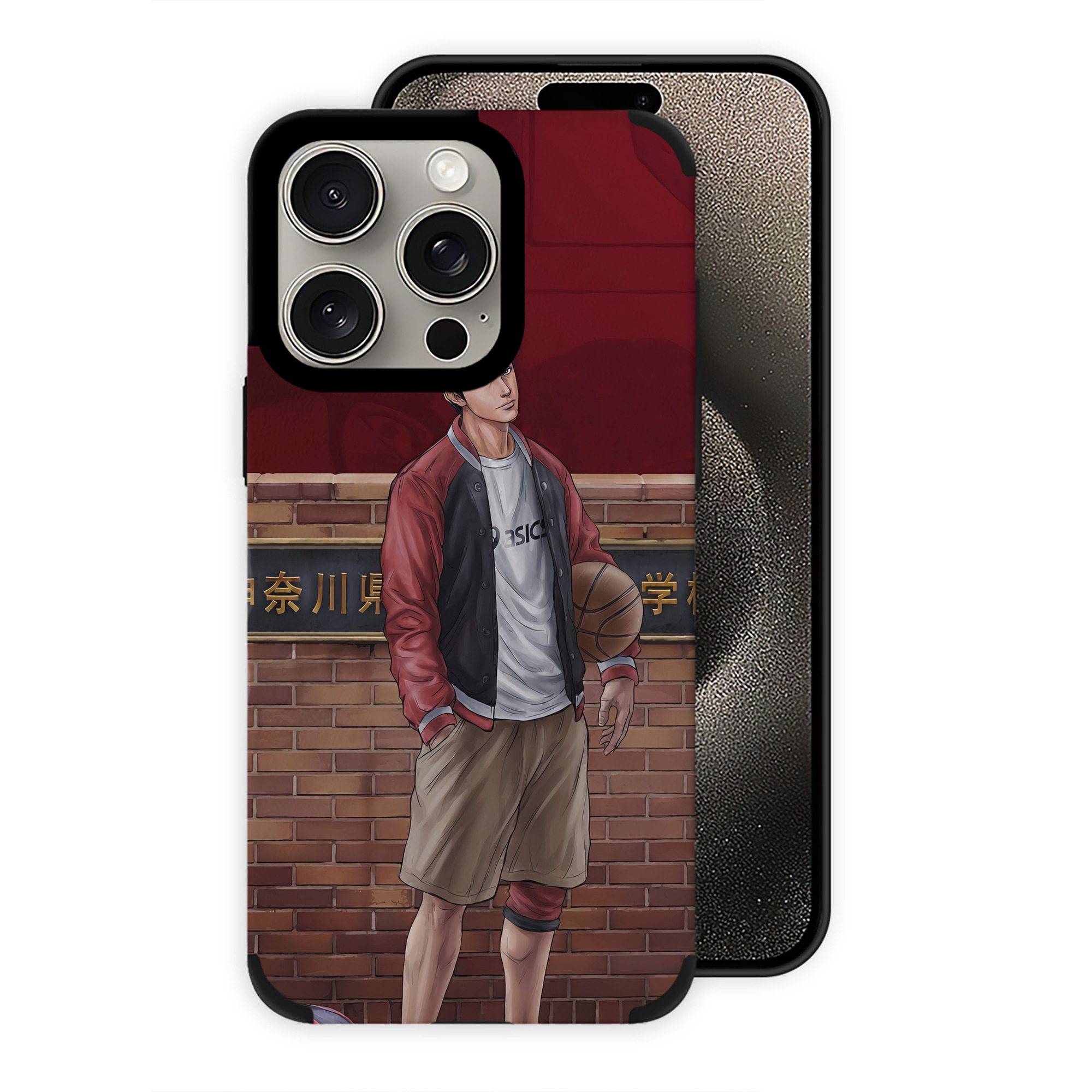 （画像用） SLAM DUNK／スラムダンク 【iPhone15ProMax対応】 PUレザー スマホケース 耐衝撃＆黄変防止