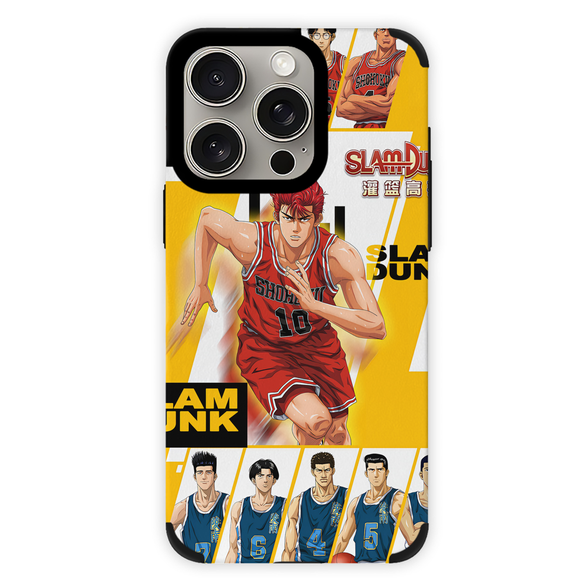 （画像用） SLAM DUNK／スラムダンク 【iPhone15ProMax対応】 PUレザー スマホケース 耐衝撃＆黄変防止