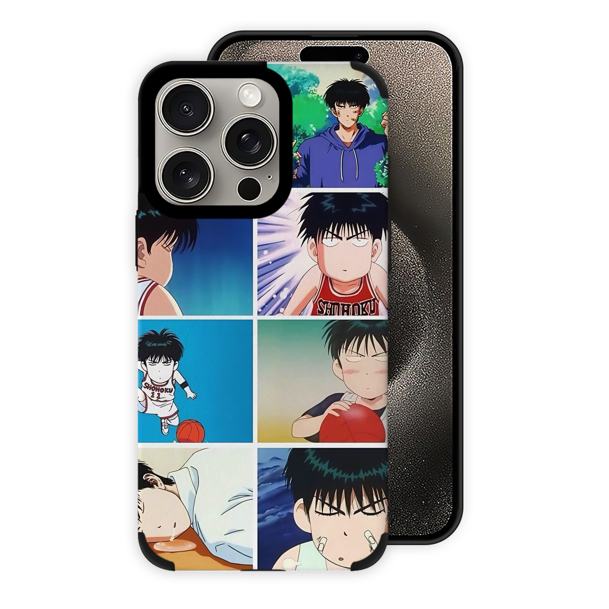 （画像用） SLAM DUNK／スラムダンク 【iPhone15ProMax対応】 PUレザー スマホケース 耐衝撃＆黄変防止