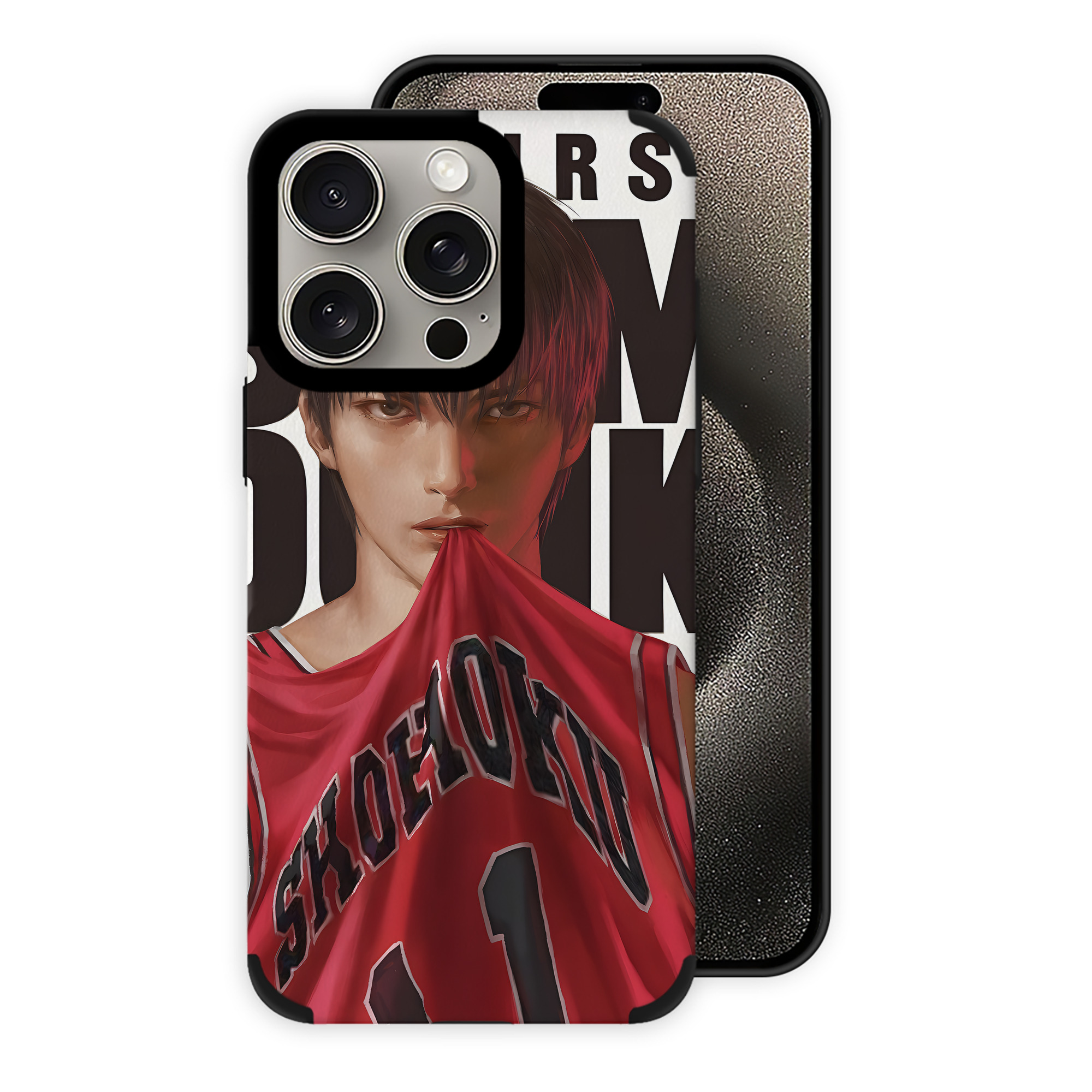 （画像用） SLAM DUNK／スラムダンク 【iPhone15ProMax対応】 PUレザー スマホケース 耐衝撃＆黄変防止