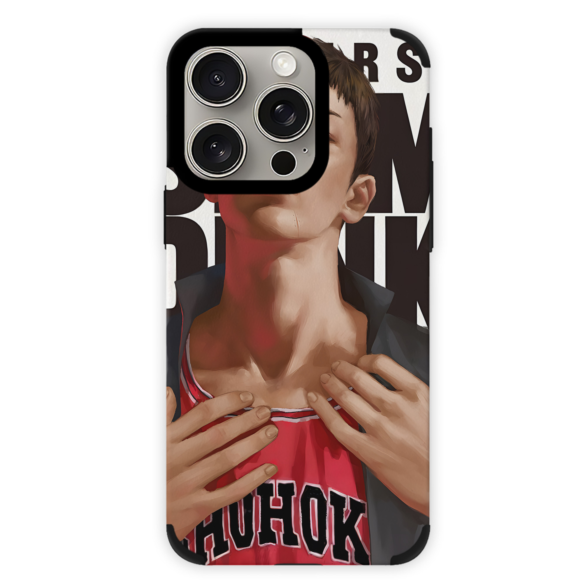 （画像用） SLAM DUNK／スラムダンク 【iPhone15ProMax対応】 PUレザー スマホケース 耐衝撃＆黄変防止