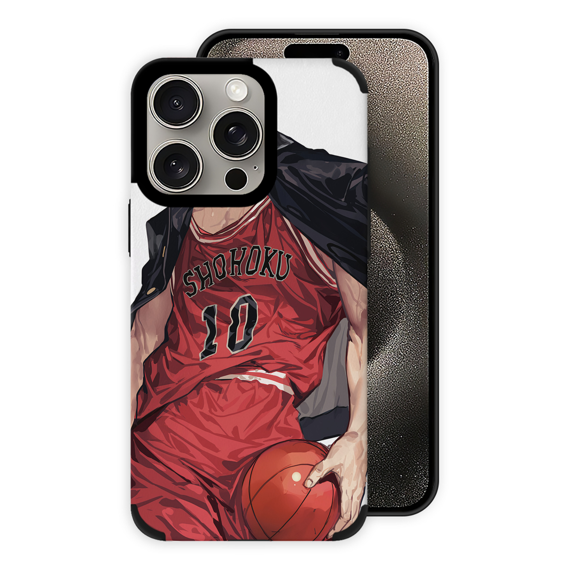 （画像用） SLAM DUNK／スラムダンク 【iPhone15ProMax対応】 PUレザー スマホケース 耐衝撃＆黄変防止