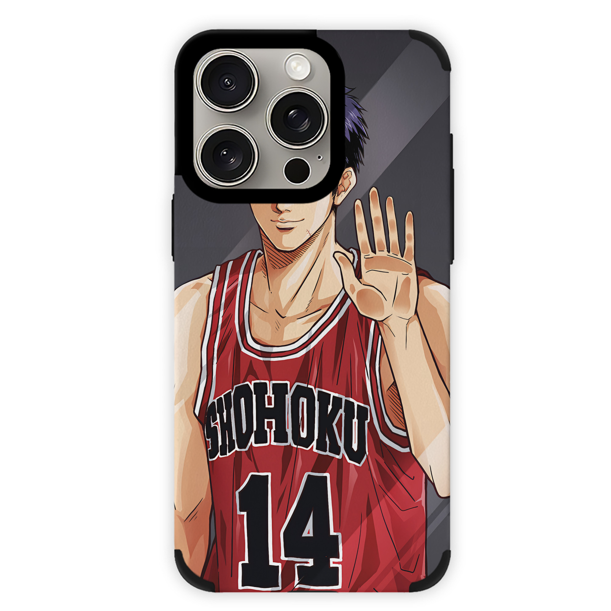 （画像用） SLAM DUNK／スラムダンク 【iPhone15ProMax対応】 PUレザー スマホケース 耐衝撃＆黄変防止