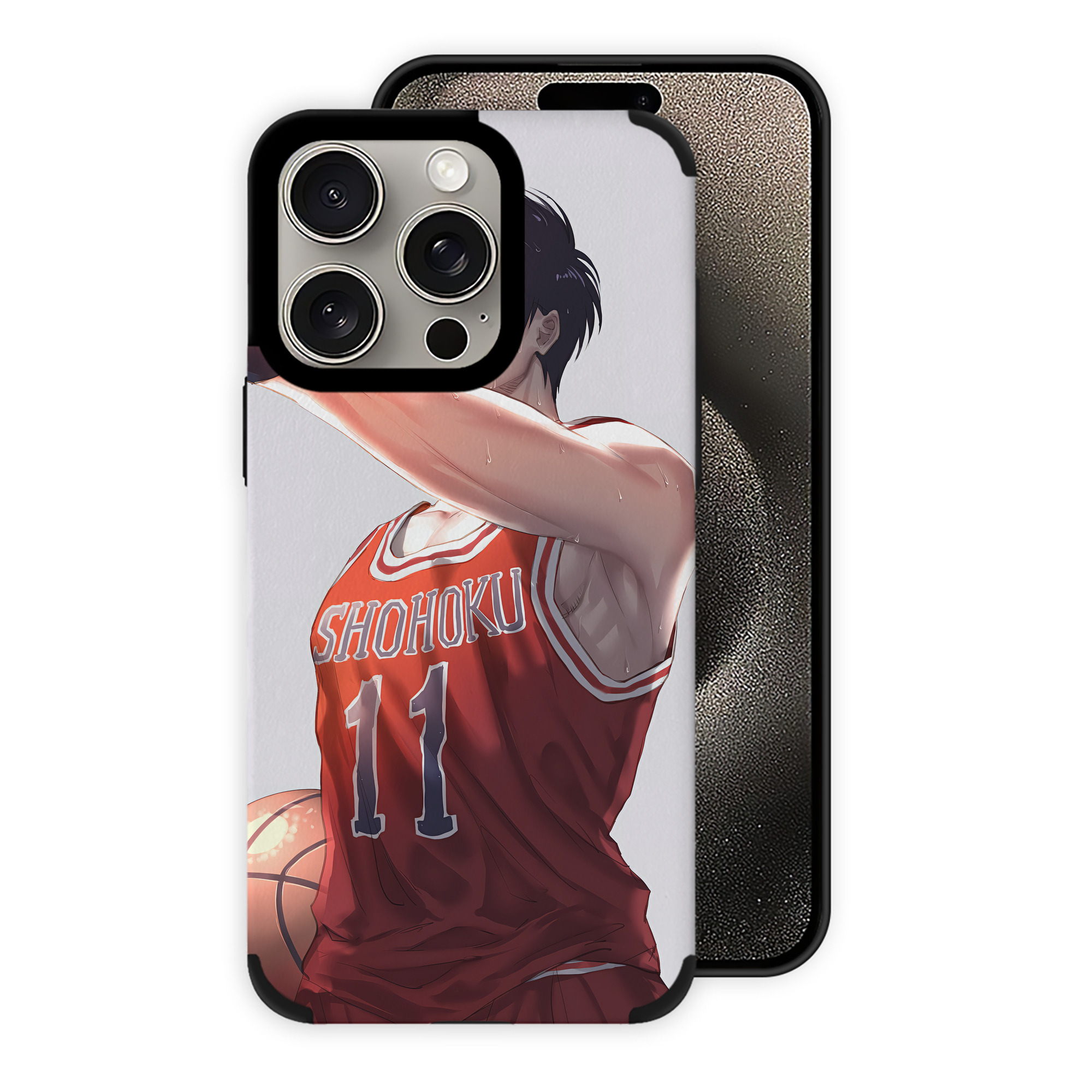 （画像用） SLAM DUNK／スラムダンク 【iPhone15ProMax対応】 PUレザー スマホケース 耐衝撃＆黄変防止