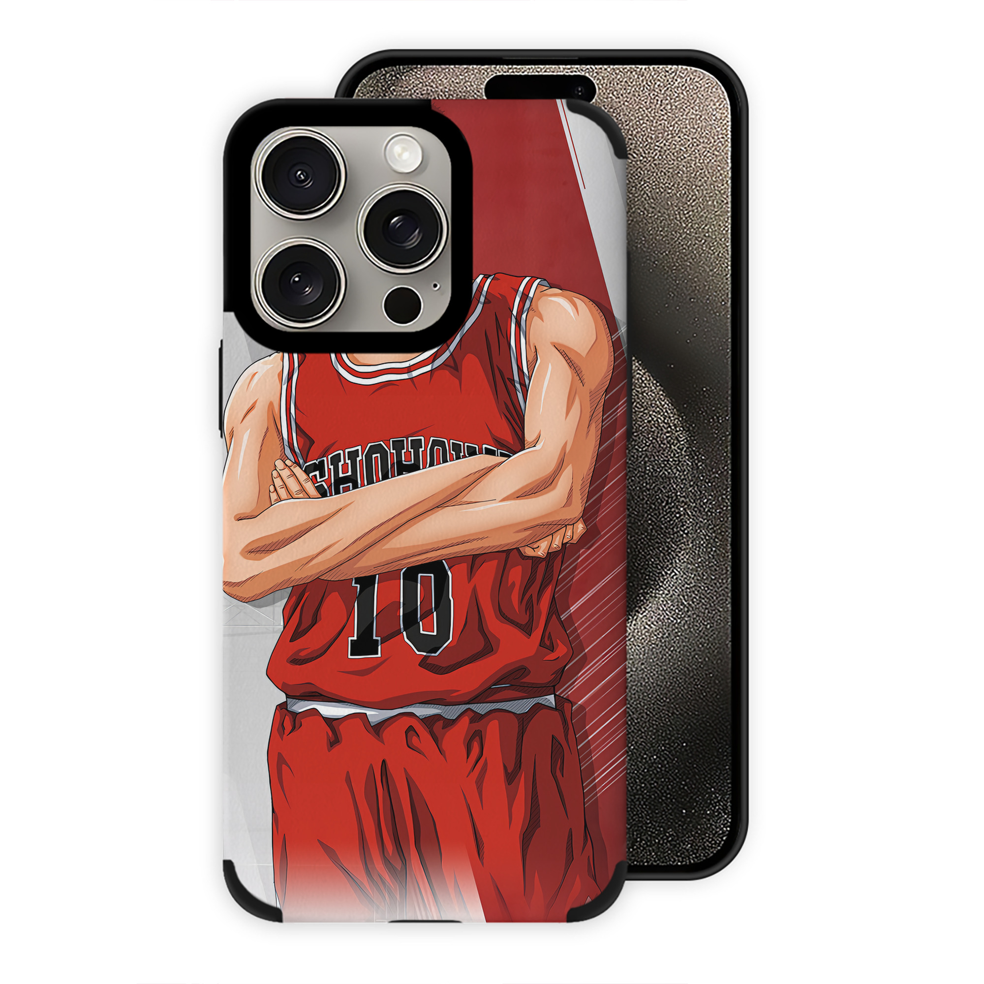 （画像用） SLAM DUNK／スラムダンク 【iPhone15ProMax対応】 PUレザー スマホケース 耐衝撃＆黄変防止