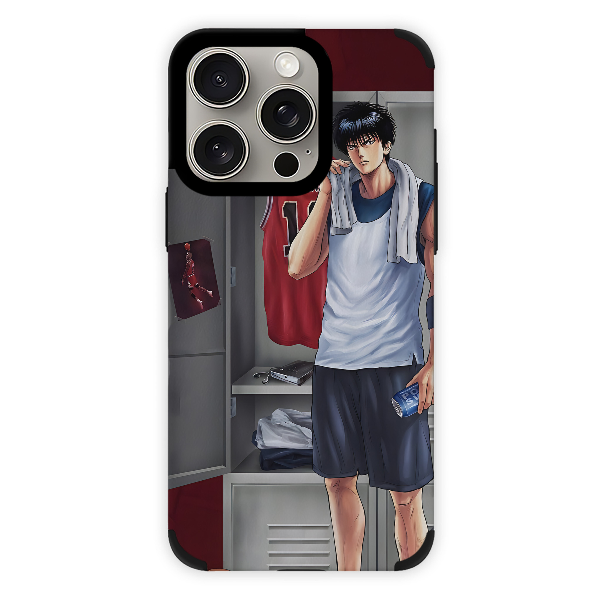 （画像用） SLAM DUNK／スラムダンク 【iPhone15ProMax対応】 PUレザー スマホケース 耐衝撃＆黄変防止
