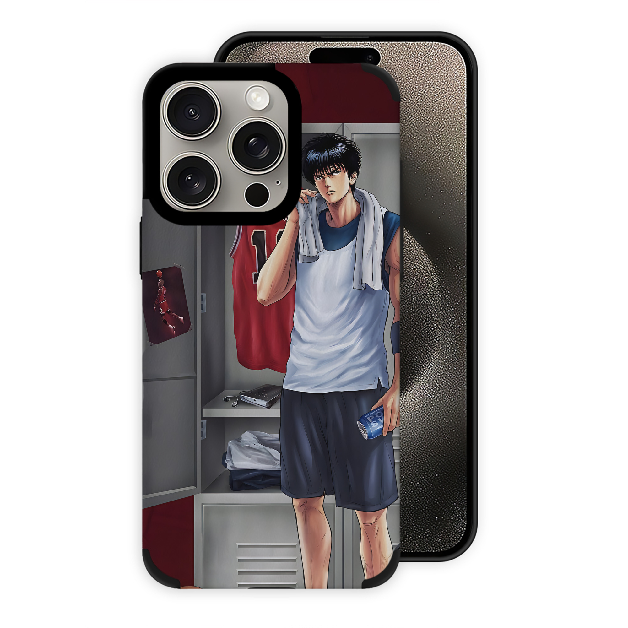 （画像用） SLAM DUNK／スラムダンク 【iPhone15ProMax対応】 PUレザー スマホケース 耐衝撃＆黄変防止