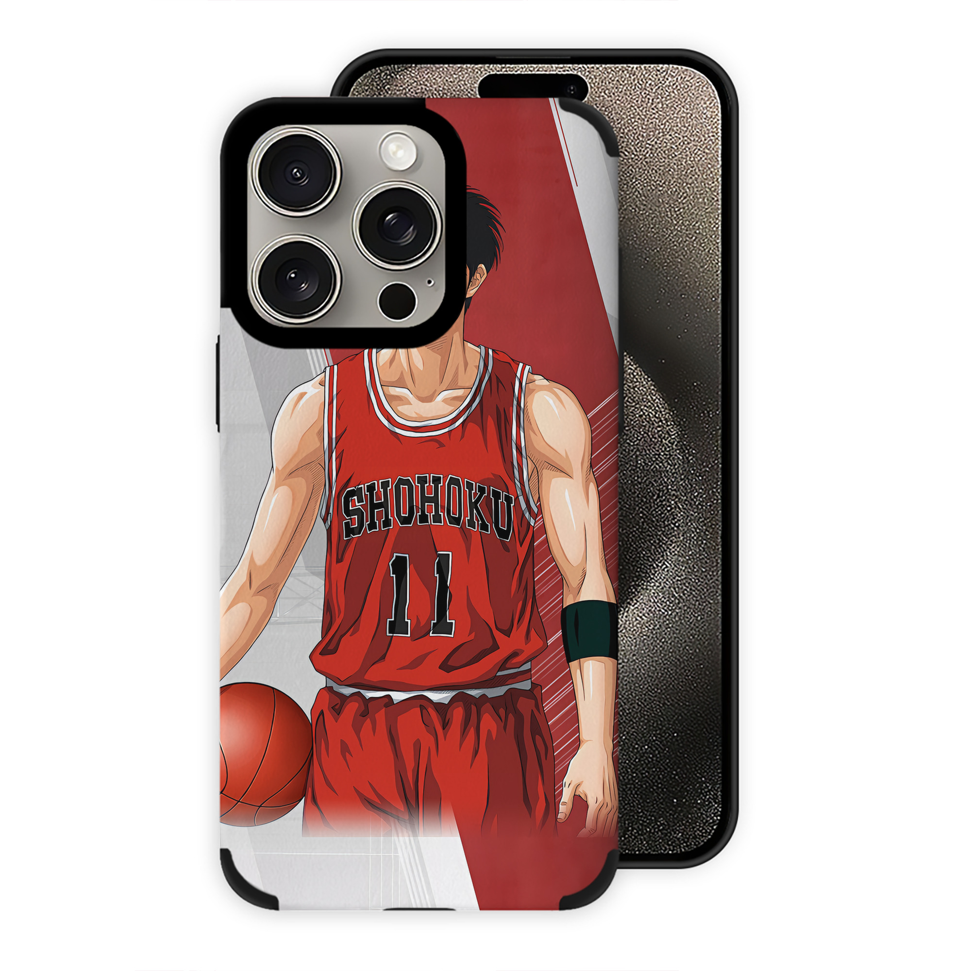 （画像用） SLAM DUNK／スラムダンク 【iPhone15ProMax対応】 PUレザー スマホケース 耐衝撃＆黄変防止