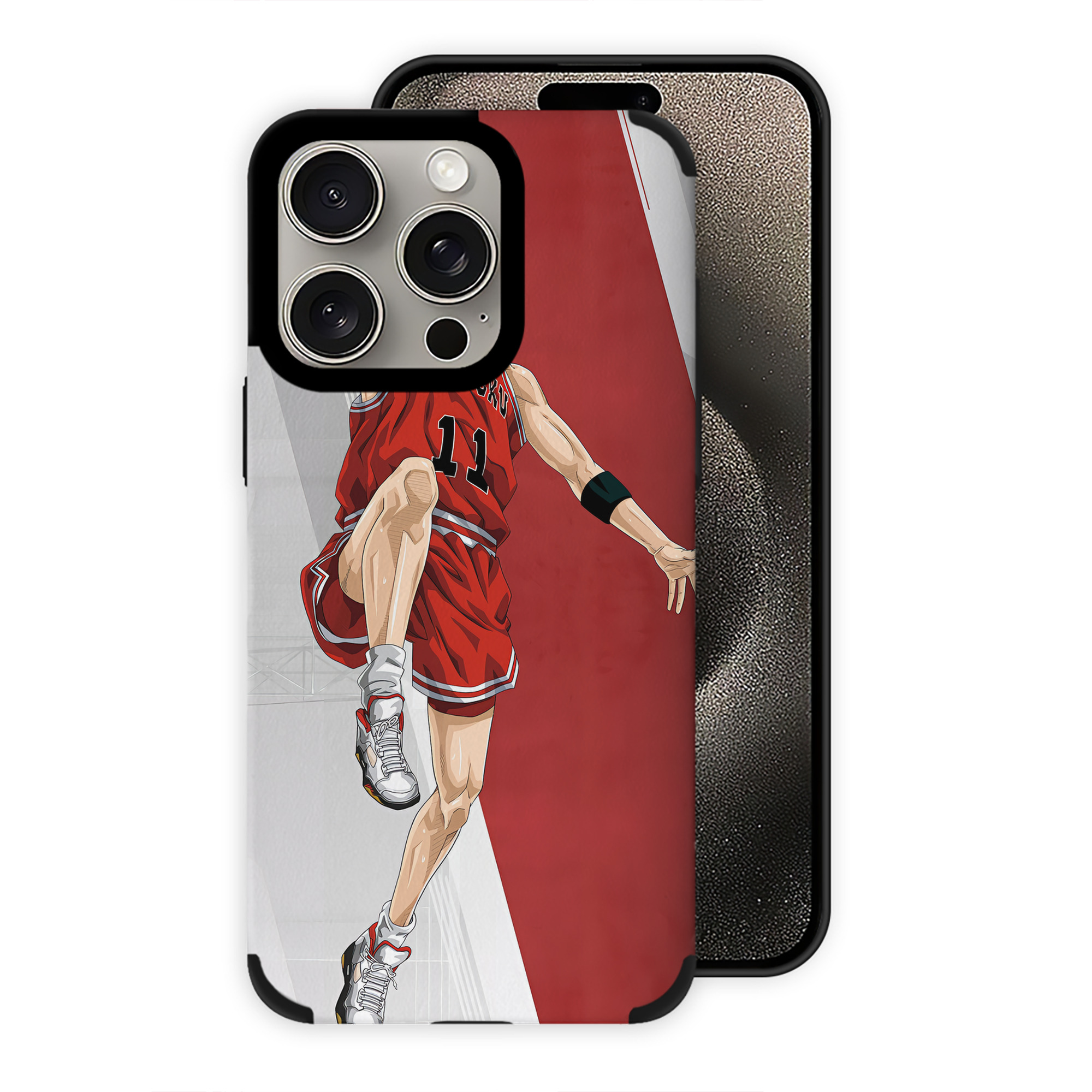 （画像用） SLAM DUNK／スラムダンク 【iPhone15ProMax対応】 PUレザー スマホケース 耐衝撃＆黄変防止