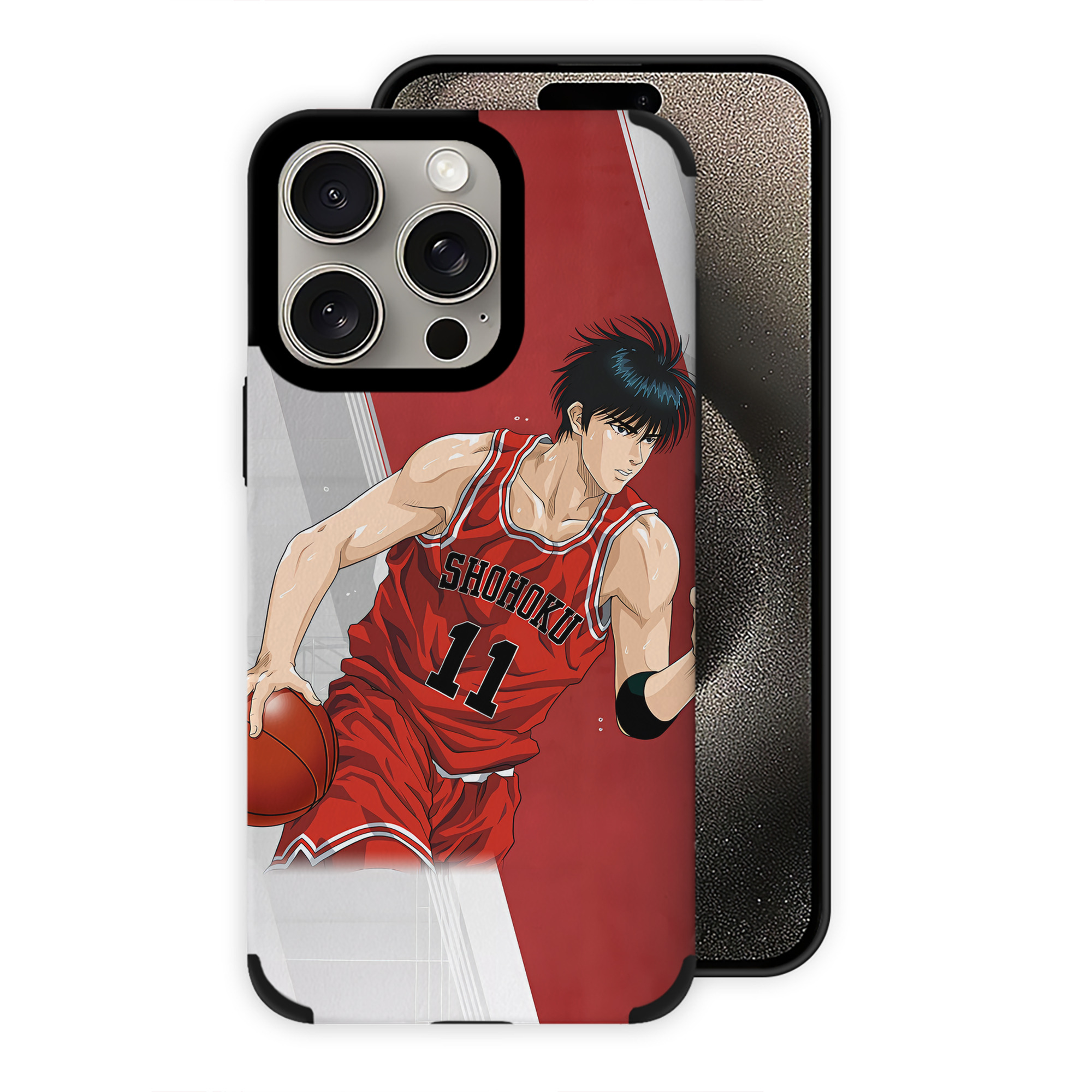 （画像用） SLAM DUNK／スラムダンク 【iPhone15ProMax対応】 PUレザー スマホケース 耐衝撃＆黄変防止