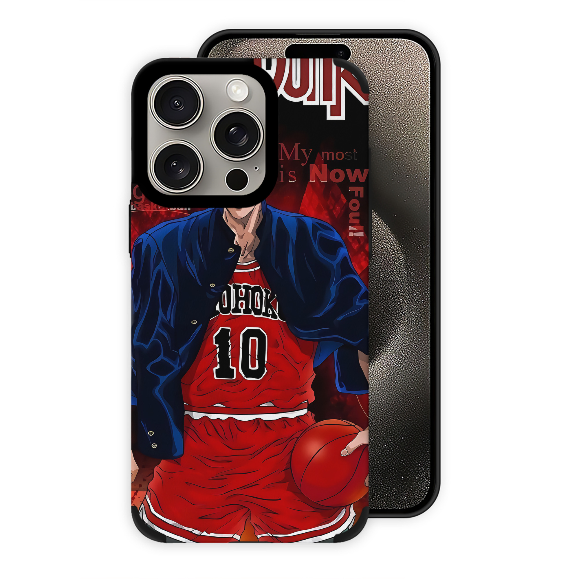 （画像用） SLAM DUNK／スラムダンク 【iPhone15ProMax対応】 PUレザー スマホケース 耐衝撃＆黄変防止