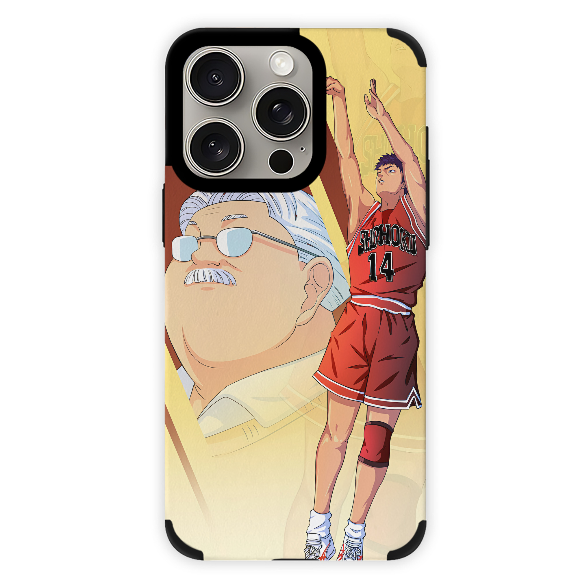 （画像用） SLAM DUNK／スラムダンク 【iPhone15ProMax対応】 PUレザー スマホケース 耐衝撃＆黄変防止