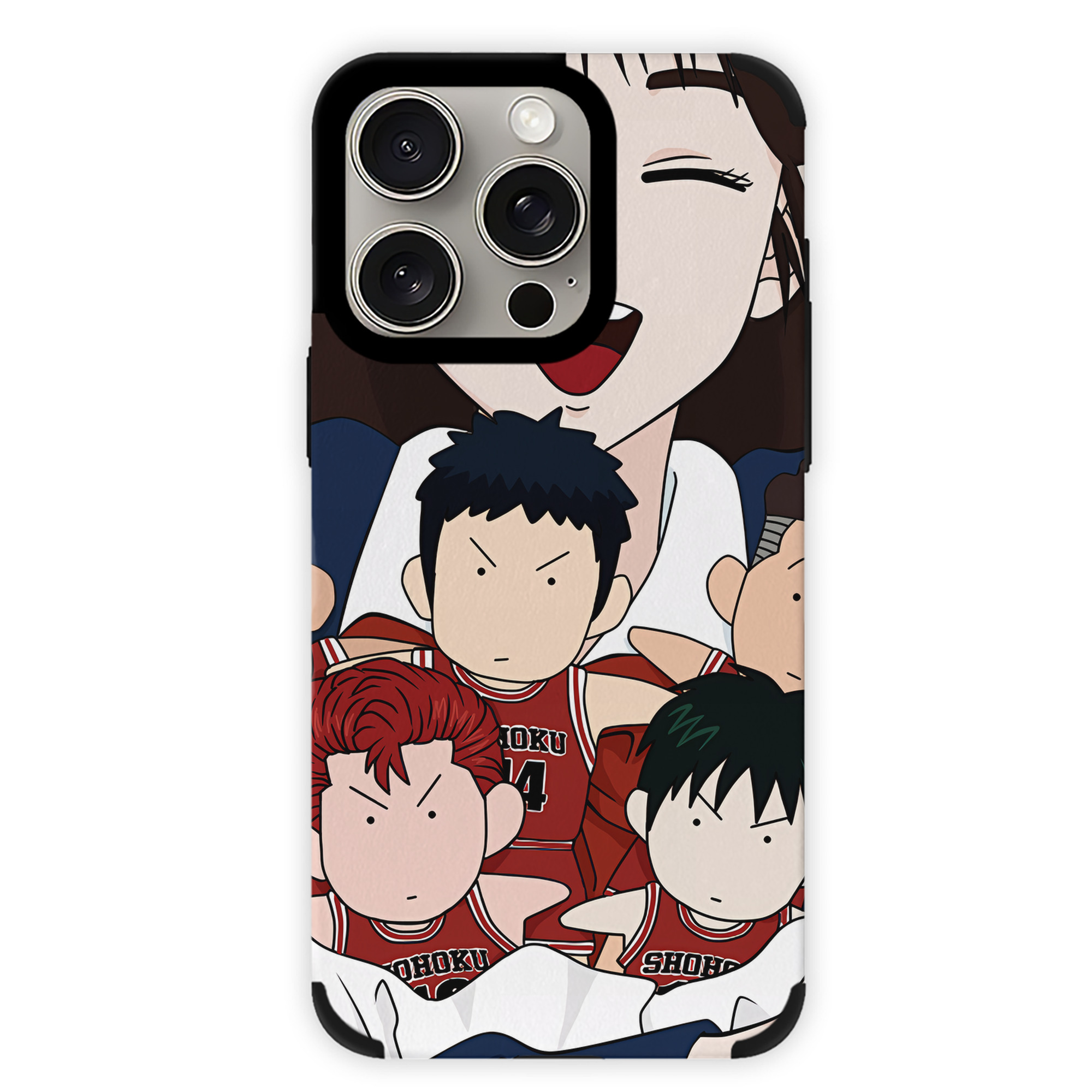 （画像用） SLAM DUNK／スラムダンク 【iPhone15ProMax対応】 PUレザー スマホケース 耐衝撃＆黄変防止