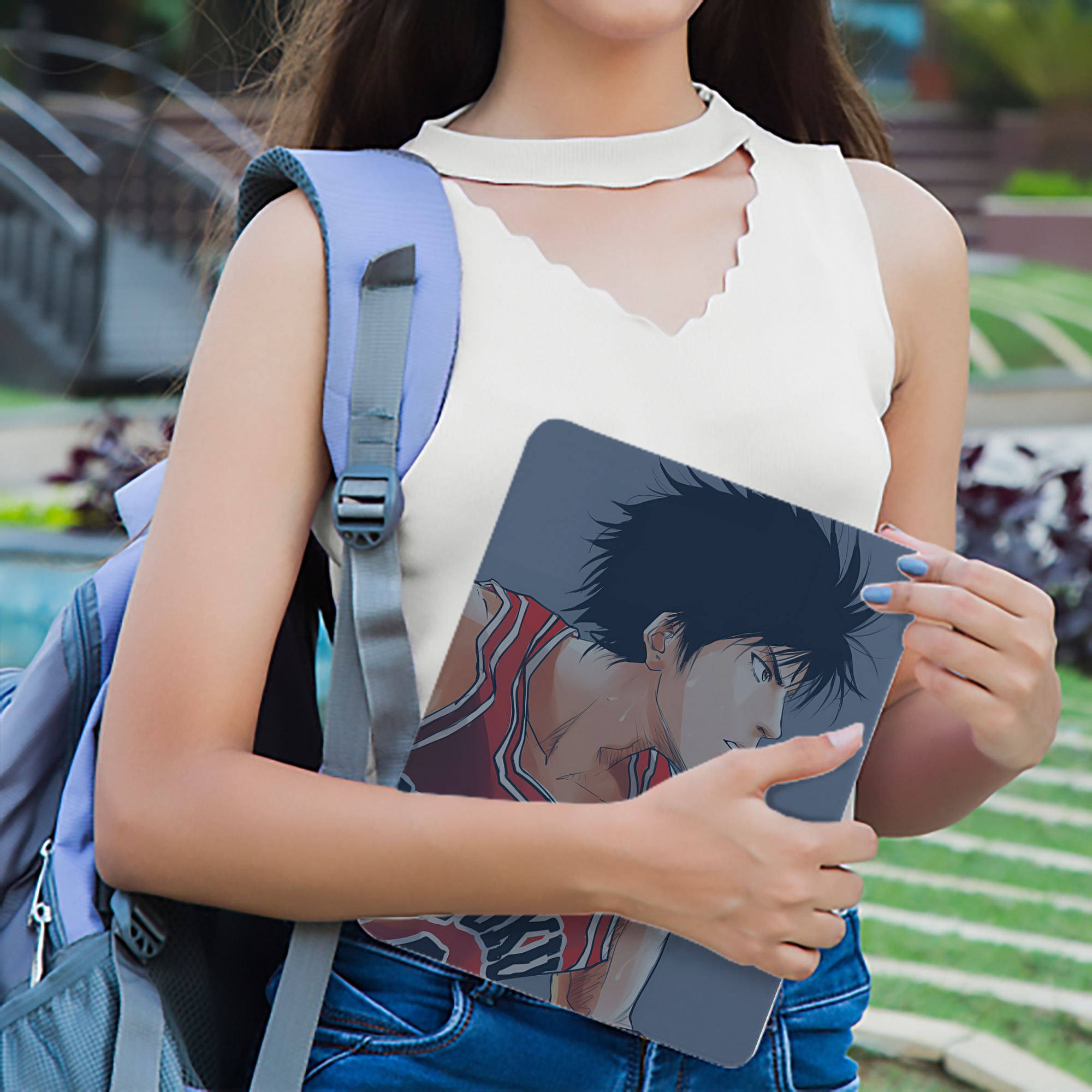 SLAM DUNK／スラムダンク IPad ケース ブック型 PUレザー TPU 耐衝撃 軽量 薄型 ペン収納なし 全面保護 IPad 各モデル対応