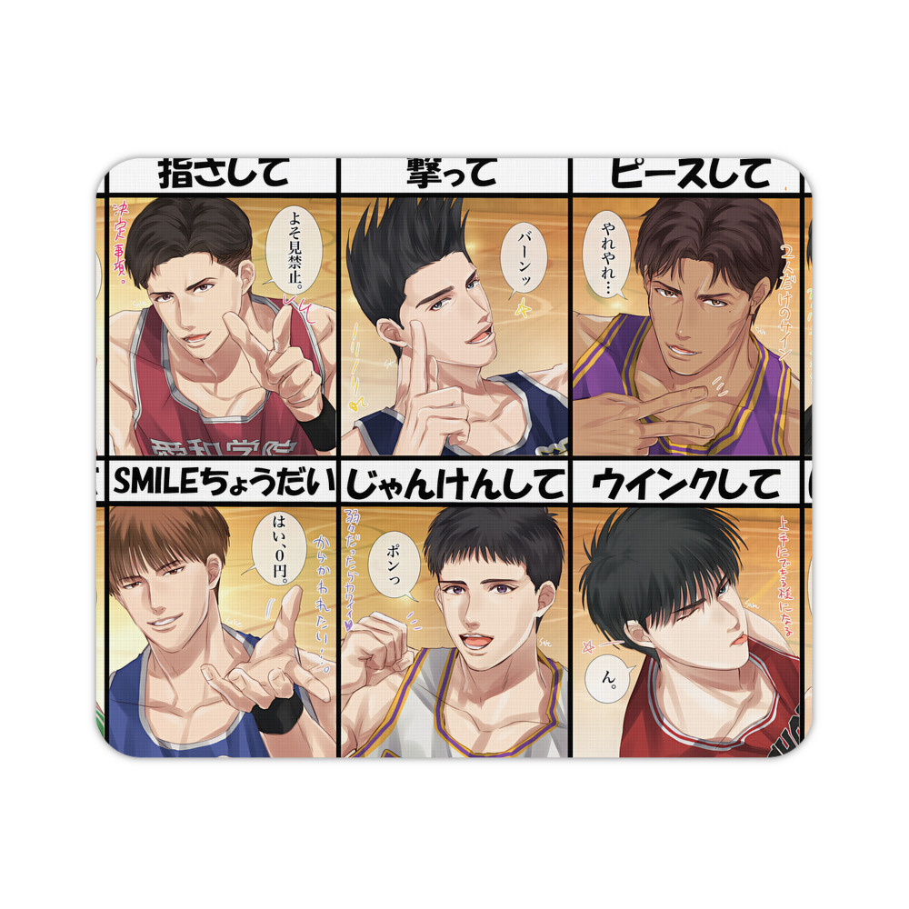 （画像用） SLAM DUNK／スラムダンク マウスパッド ステッチ加工 ラバー素材 防水 滑り止め 超薄型 ゲーミング/オフィス対応