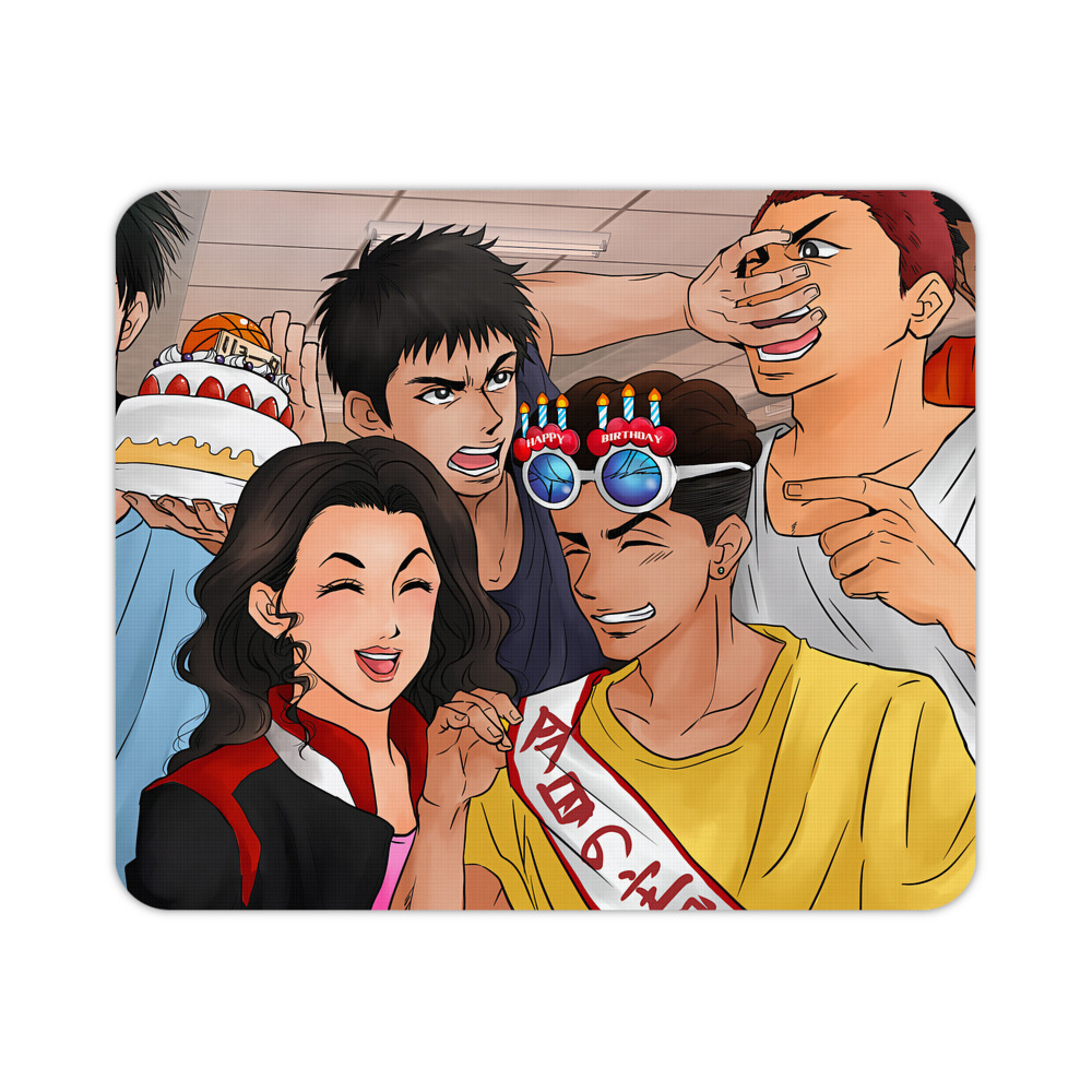 （画像用） SLAM DUNK／スラムダンク マウスパッド ステッチ加工 ラバー素材 防水 滑り止め 超薄型 ゲーミング/オフィス対応