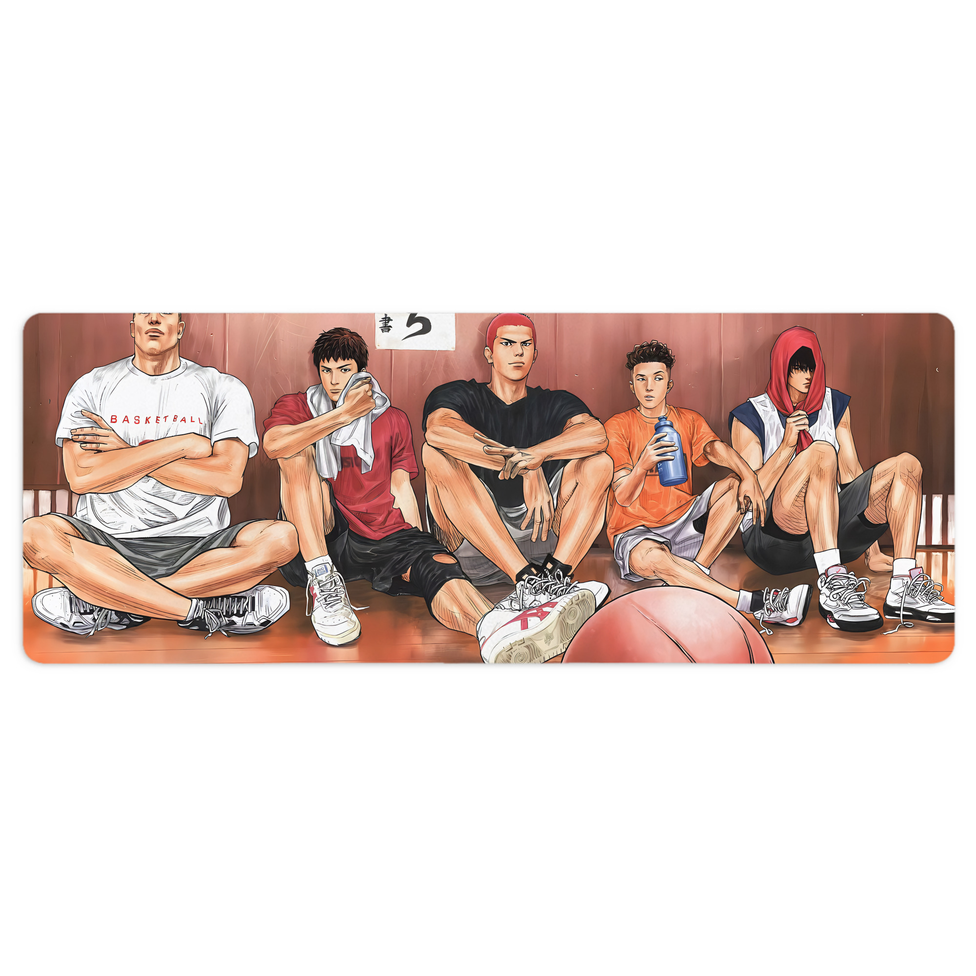 （画像用） SLAM DUNK／スラムダンク ステッチ加工 大判デスクマット／滑り止めマウスパッド