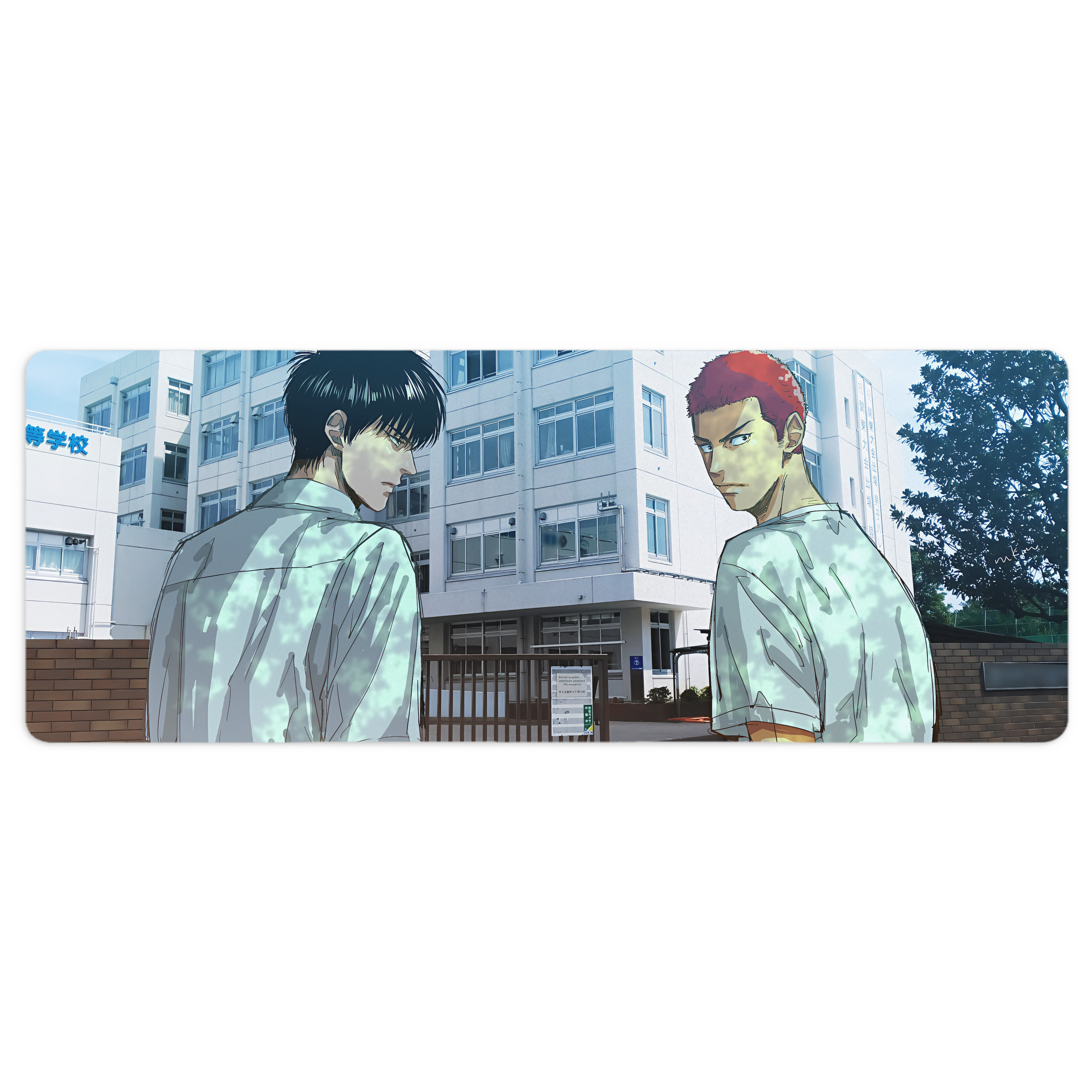 （画像用） SLAM DUNK／スラムダンク ステッチ加工 大判デスクマット／滑り止めマウスパッド