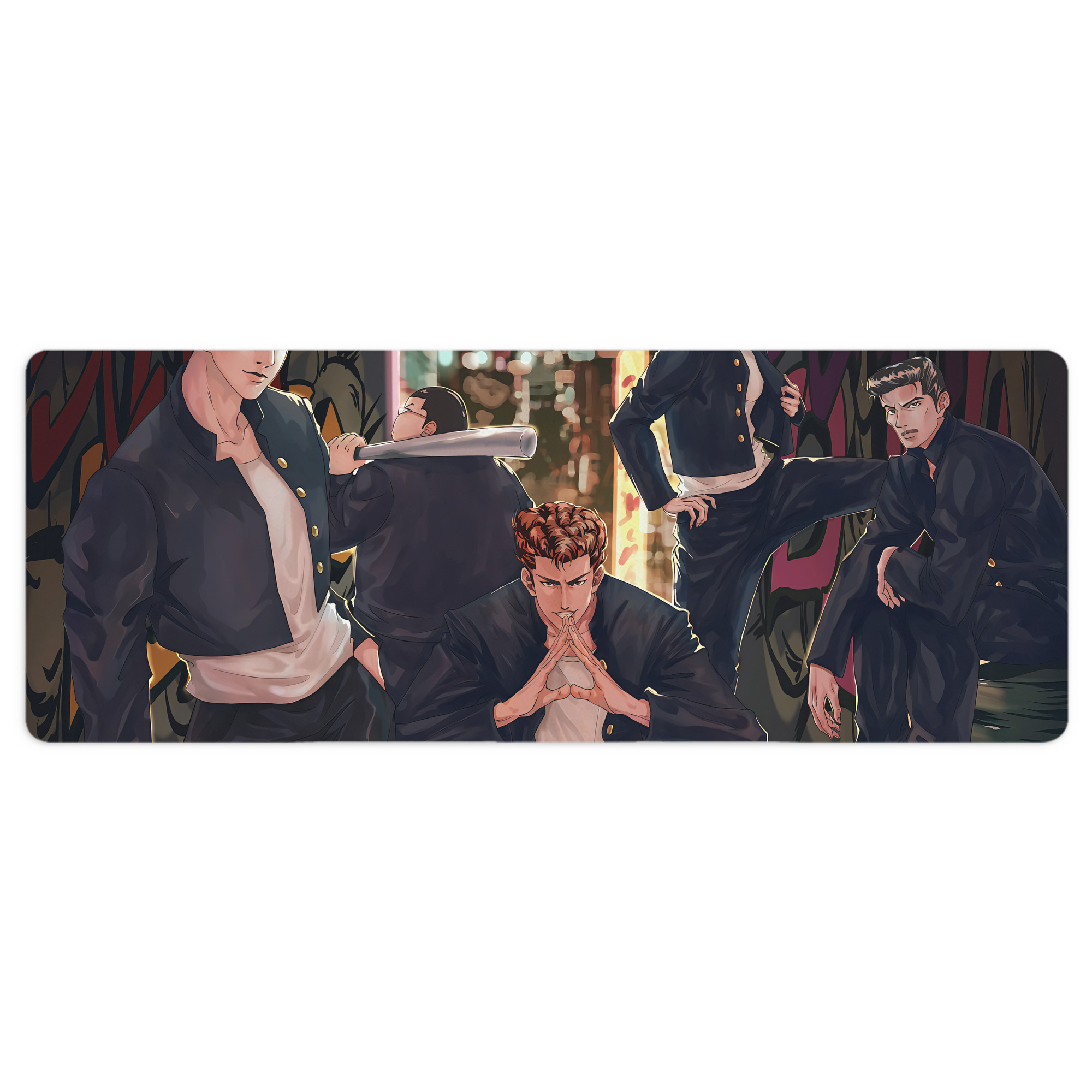 （画像用） SLAM DUNK／スラムダンク ステッチ加工 大判デスクマット／滑り止めマウスパッド