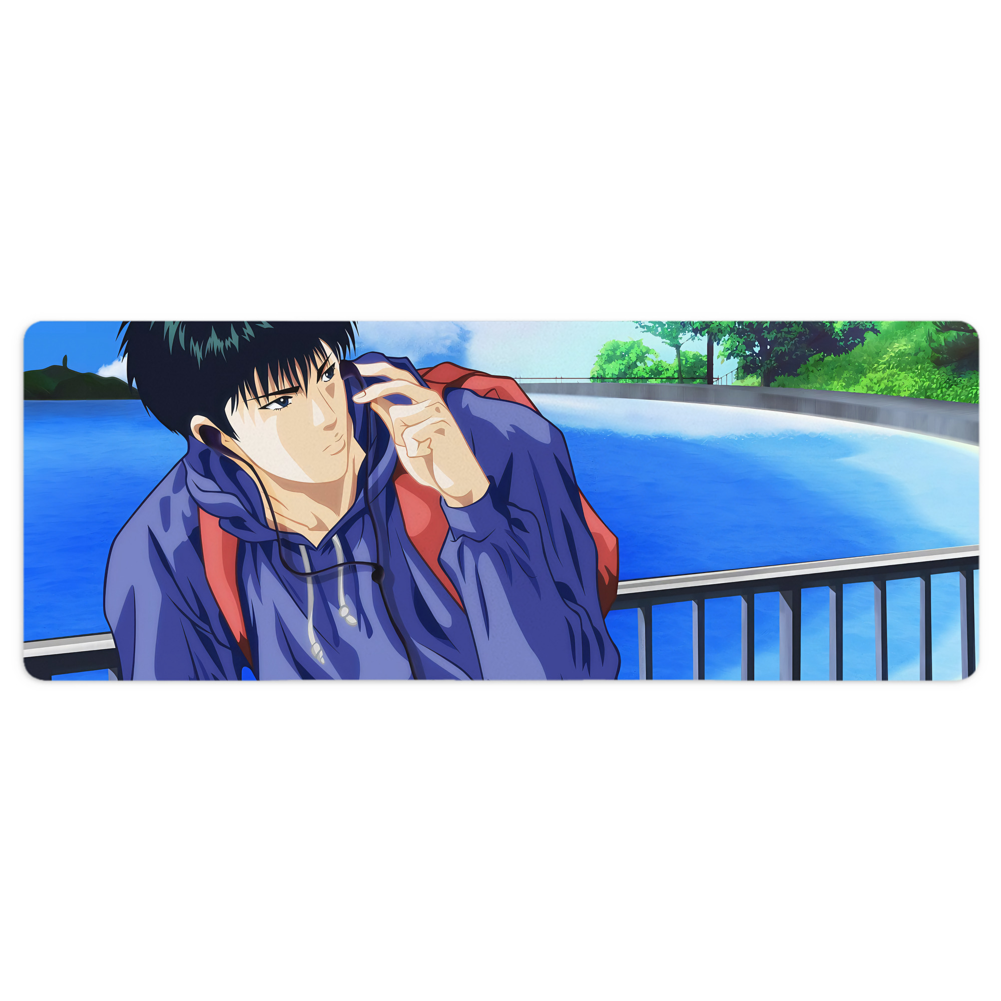 （画像用） SLAM DUNK／スラムダンク ステッチ加工 大判デスクマット／滑り止めマウスパッド