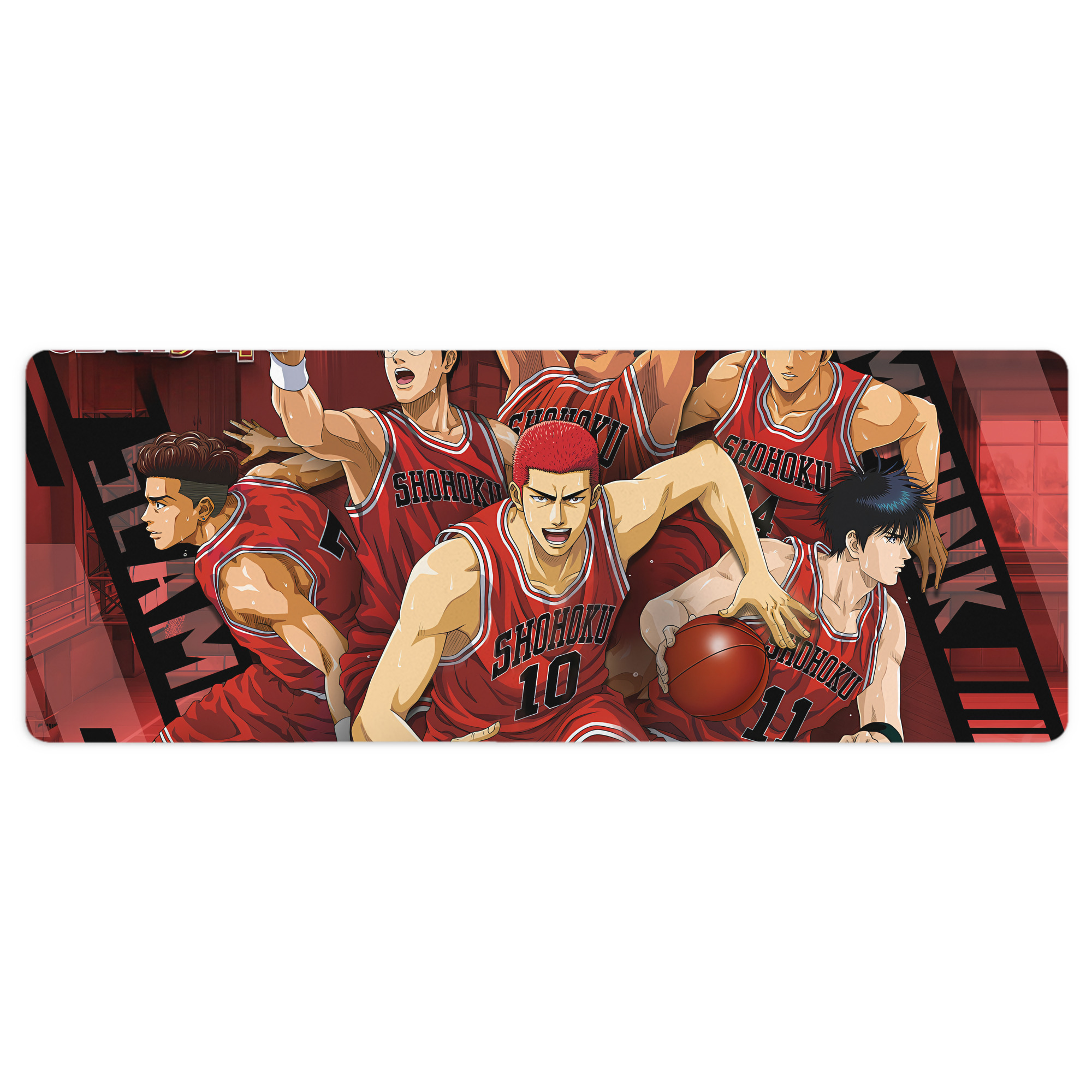 （画像用） SLAM DUNK／スラムダンク ステッチ加工 大判デスクマット／滑り止めマウスパッド