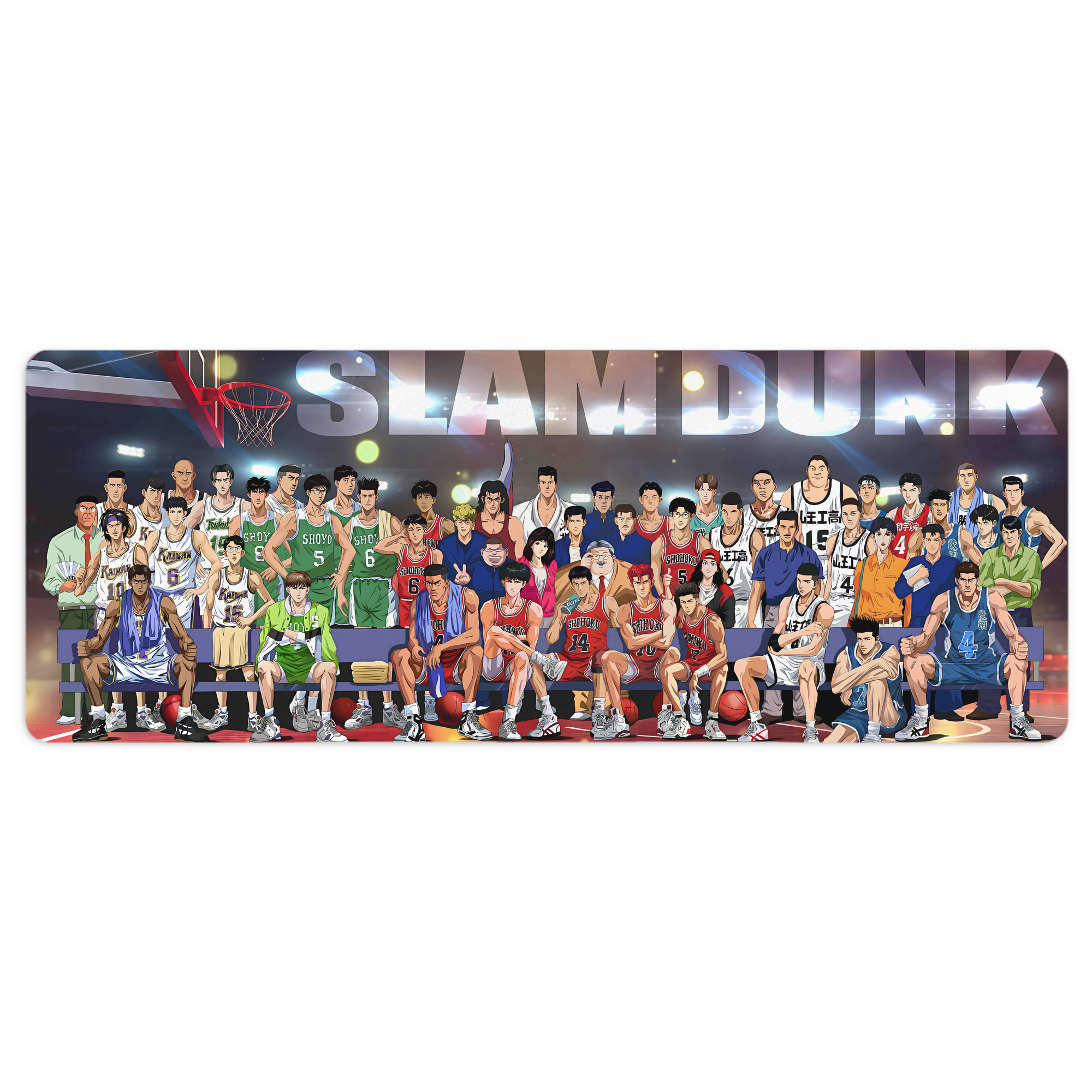 （画像用） SLAM DUNK／スラムダンク ステッチ加工 大判デスクマット／滑り止めマウスパッド