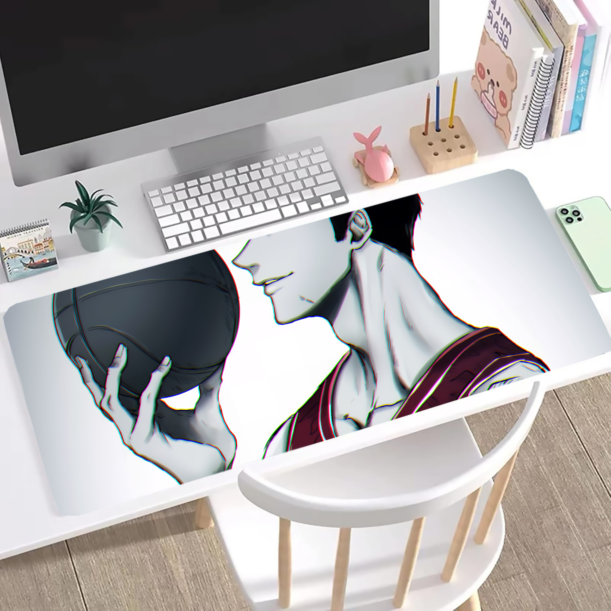 （画像用） SLAM DUNK／スラムダンク ステッチ加工 大判デスクマット／滑り止めマウスパッド