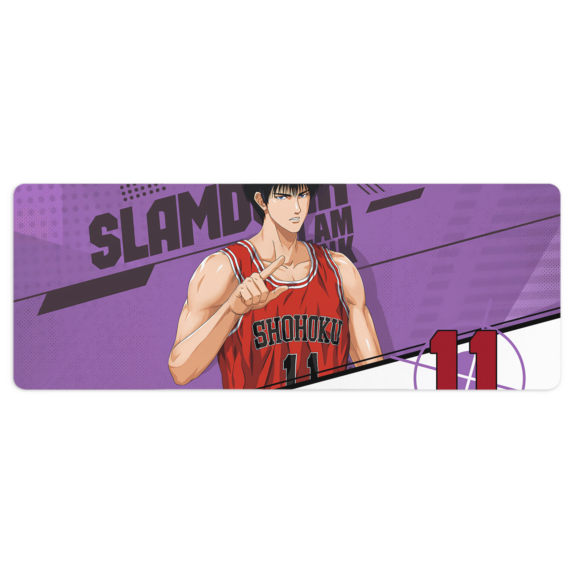（画像用） SLAM DUNK／スラムダンク ステッチ加工 大判デスクマット／滑り止めマウスパッド