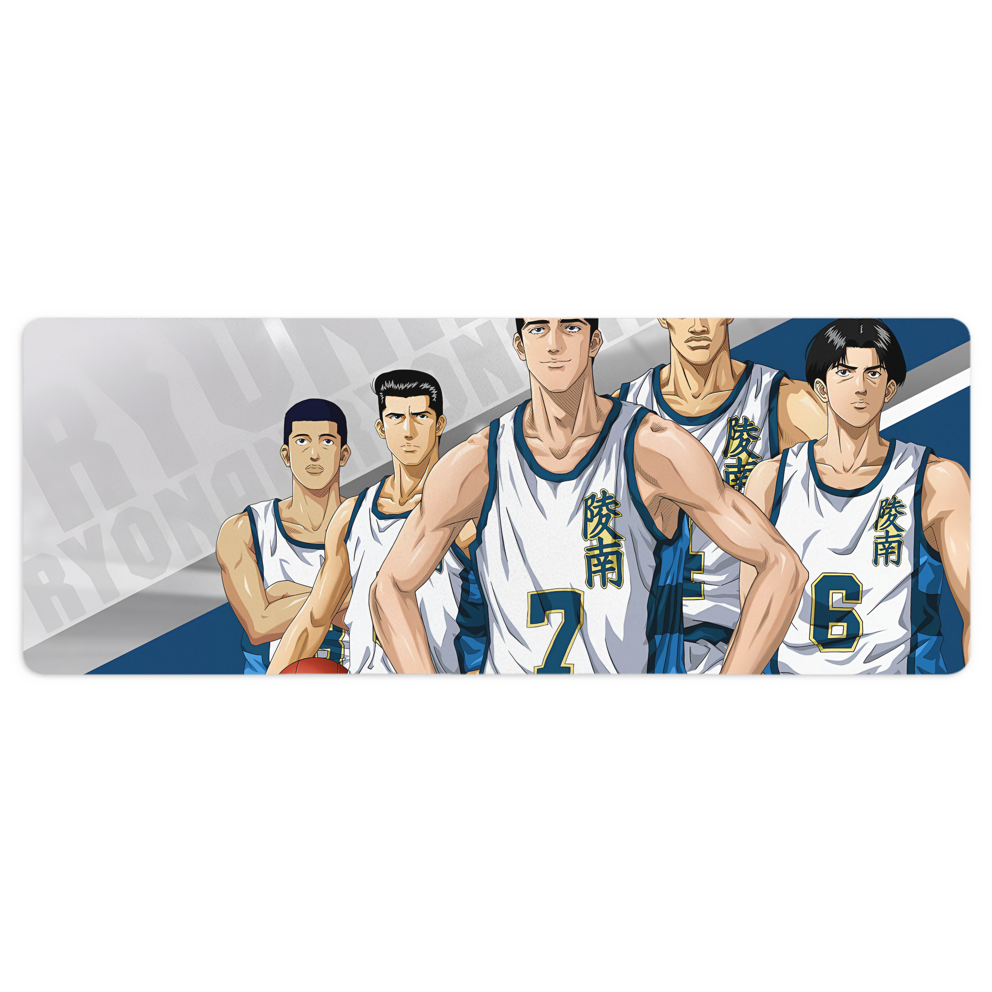 （画像用） SLAM DUNK／スラムダンク ステッチ加工 大判デスクマット／滑り止めマウスパッド