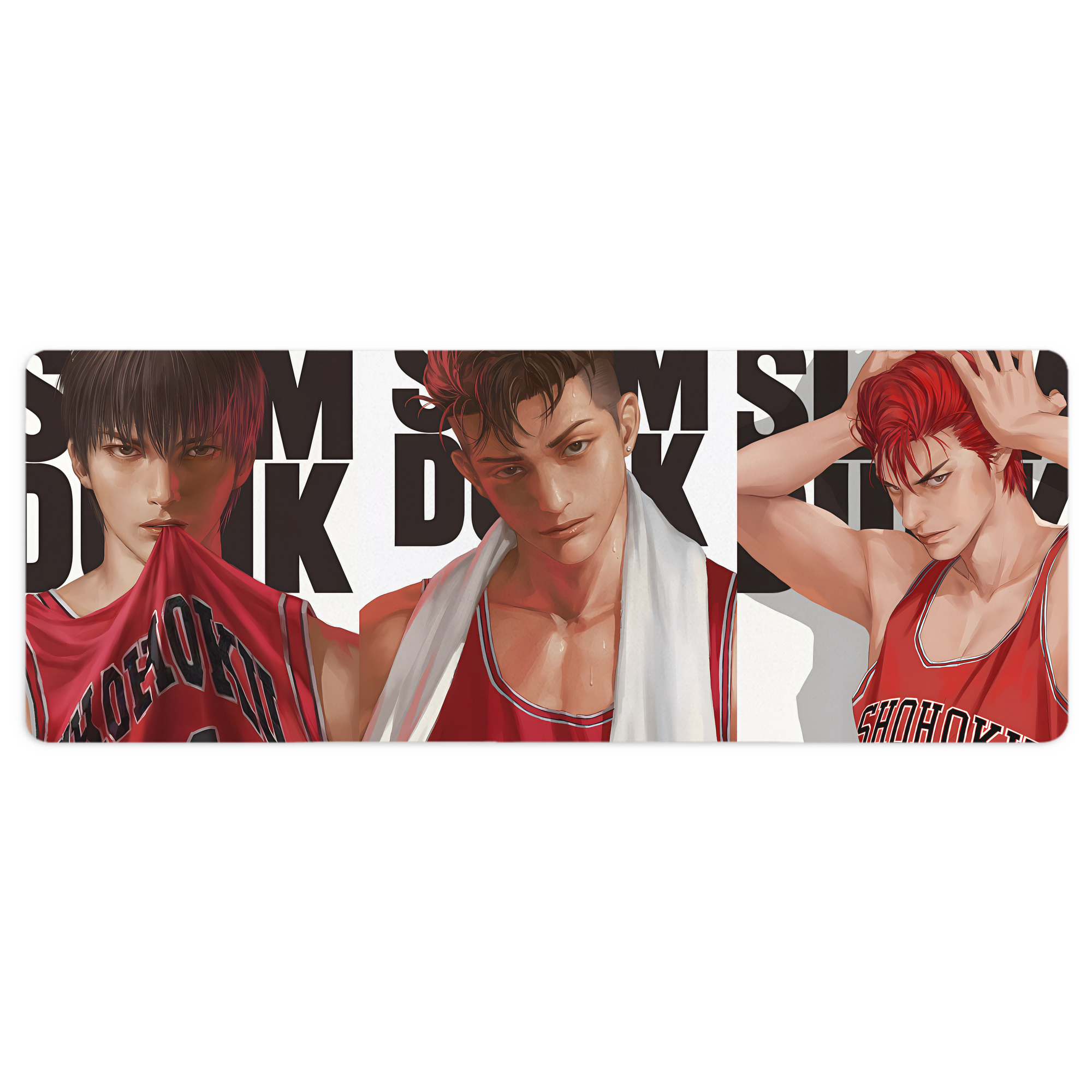 （画像用） SLAM DUNK／スラムダンク ステッチ加工 大判デスクマット／滑り止めマウスパッド