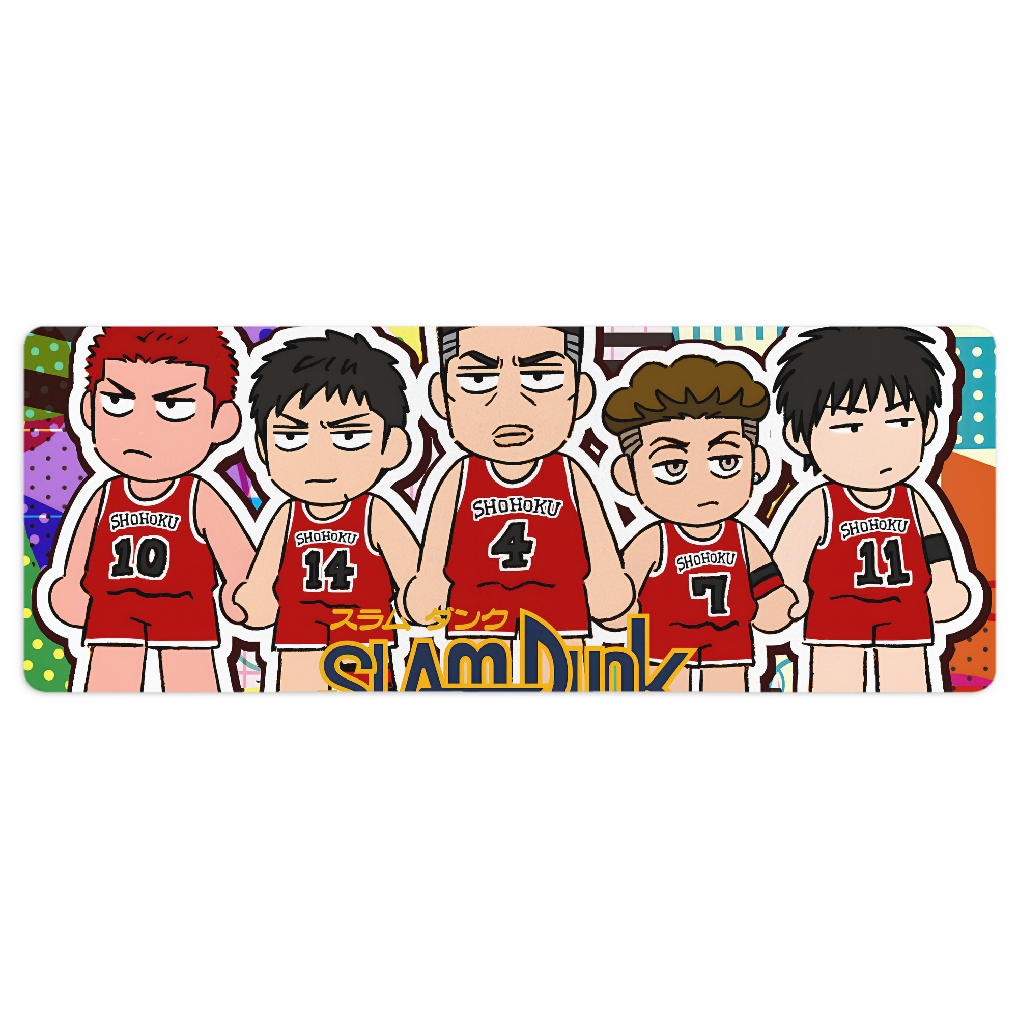（画像用） SLAM DUNK／スラムダンク ステッチ加工 大判デスクマット／滑り止めマウスパッド