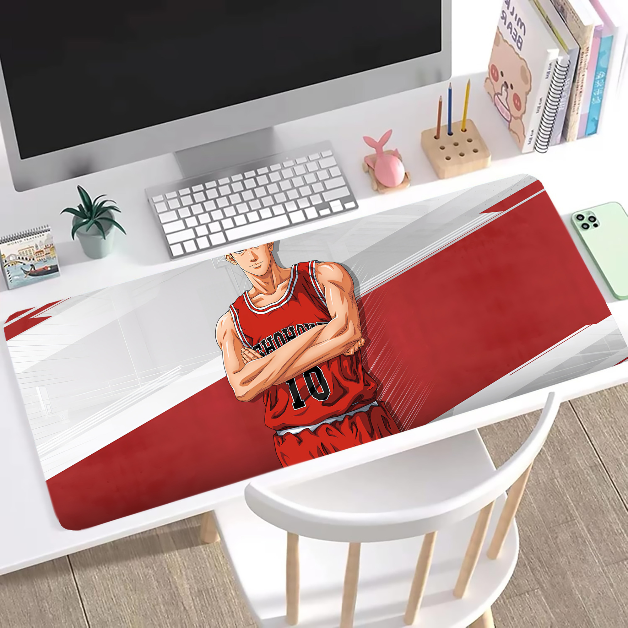 （画像用） SLAM DUNK／スラムダンク ステッチ加工 大判デスクマット／滑り止めマウスパッド