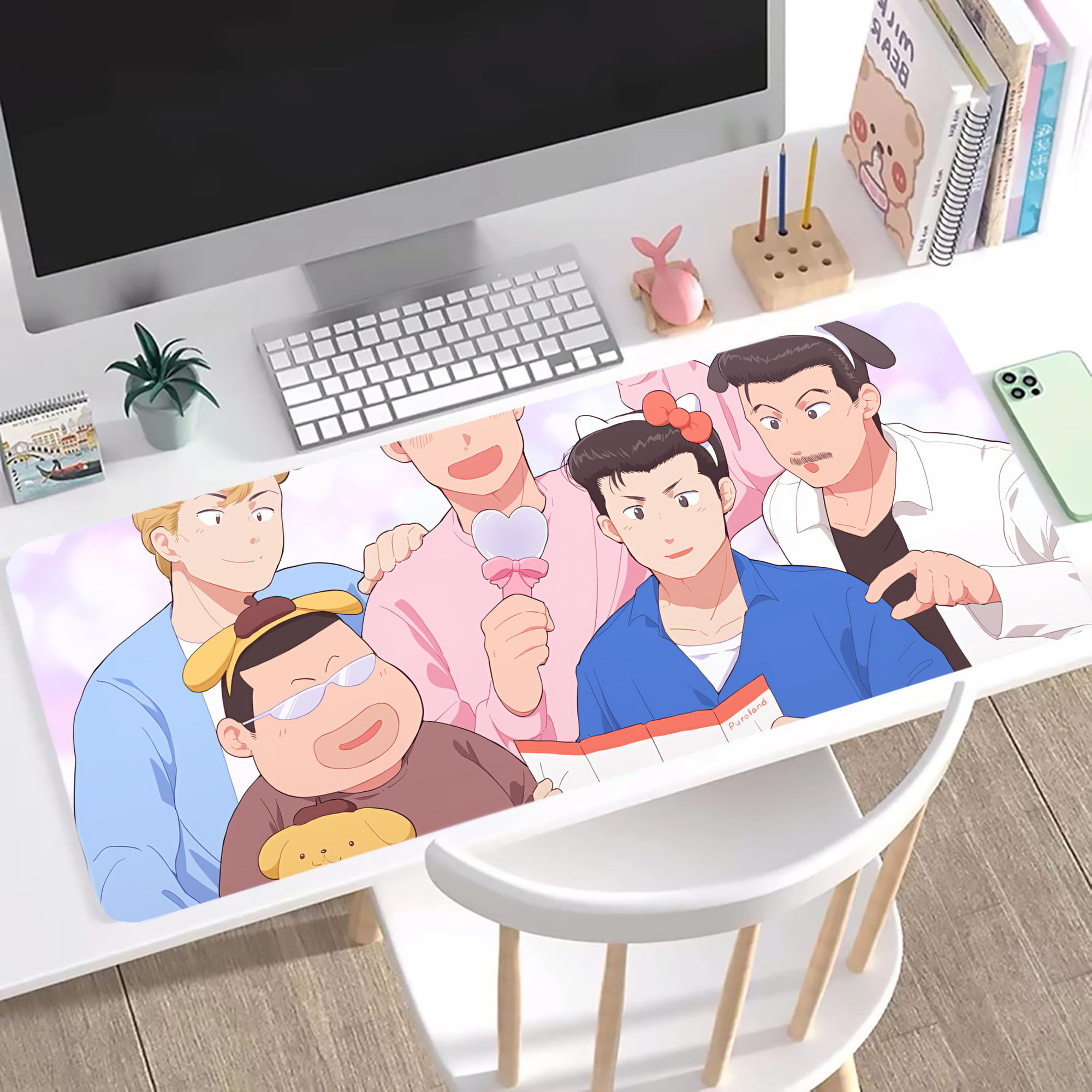 （画像用） SLAM DUNK／スラムダンク ステッチ加工 大判デスクマット／滑り止めマウスパッド